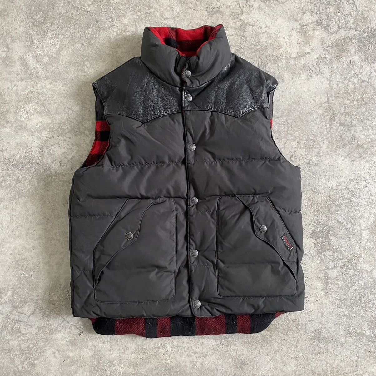 Polo Ralph Lauren VTG Polo Ralph Lauren Reversible Hybrid Leather Puffer Vests Size US L / EU 52-54 / 3 - 2 Thumbnail