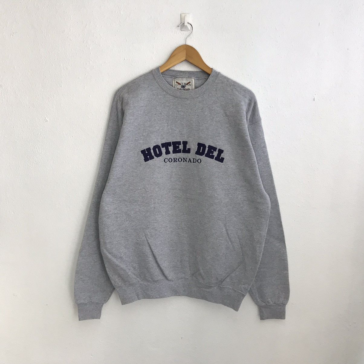 Hotel Del Coronado Sweatshirt Embroidery Spellout Logo
