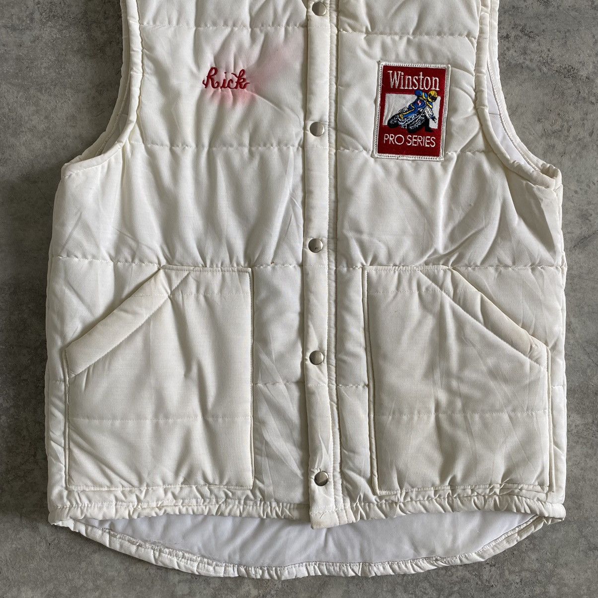 Marlboro Vintage 70’s Winston Pro Series Padded Dirty Vests Size US M / EU 48-50 / 2 - 3 Thumbnail