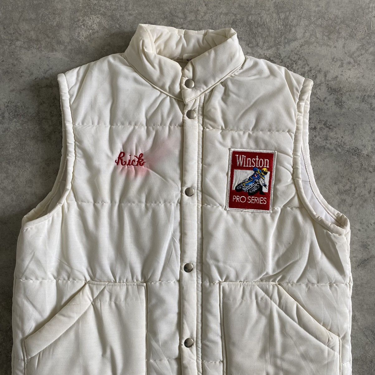 Marlboro Vintage 70’s Winston Pro Series Padded Dirty Vests Size US M / EU 48-50 / 2 - 2 Thumbnail