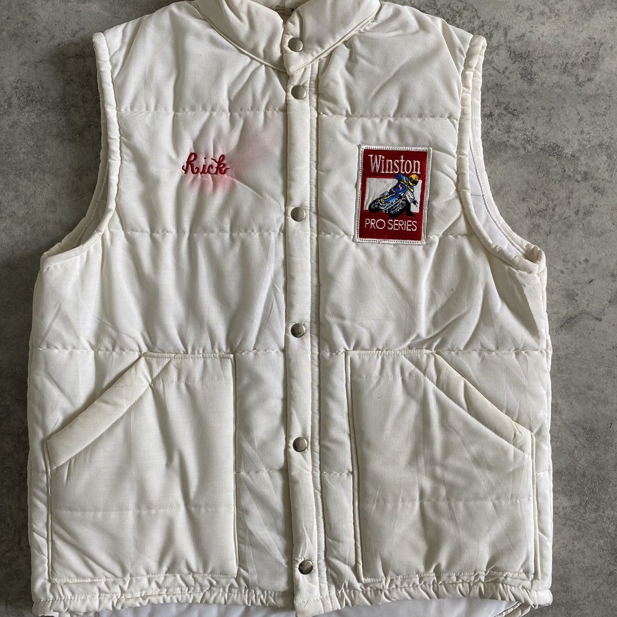 Marlboro Vintage 70’s Winston Pro Series Padded Dirty Vests Size US M / EU 48-50 / 2 - 4 Thumbnail