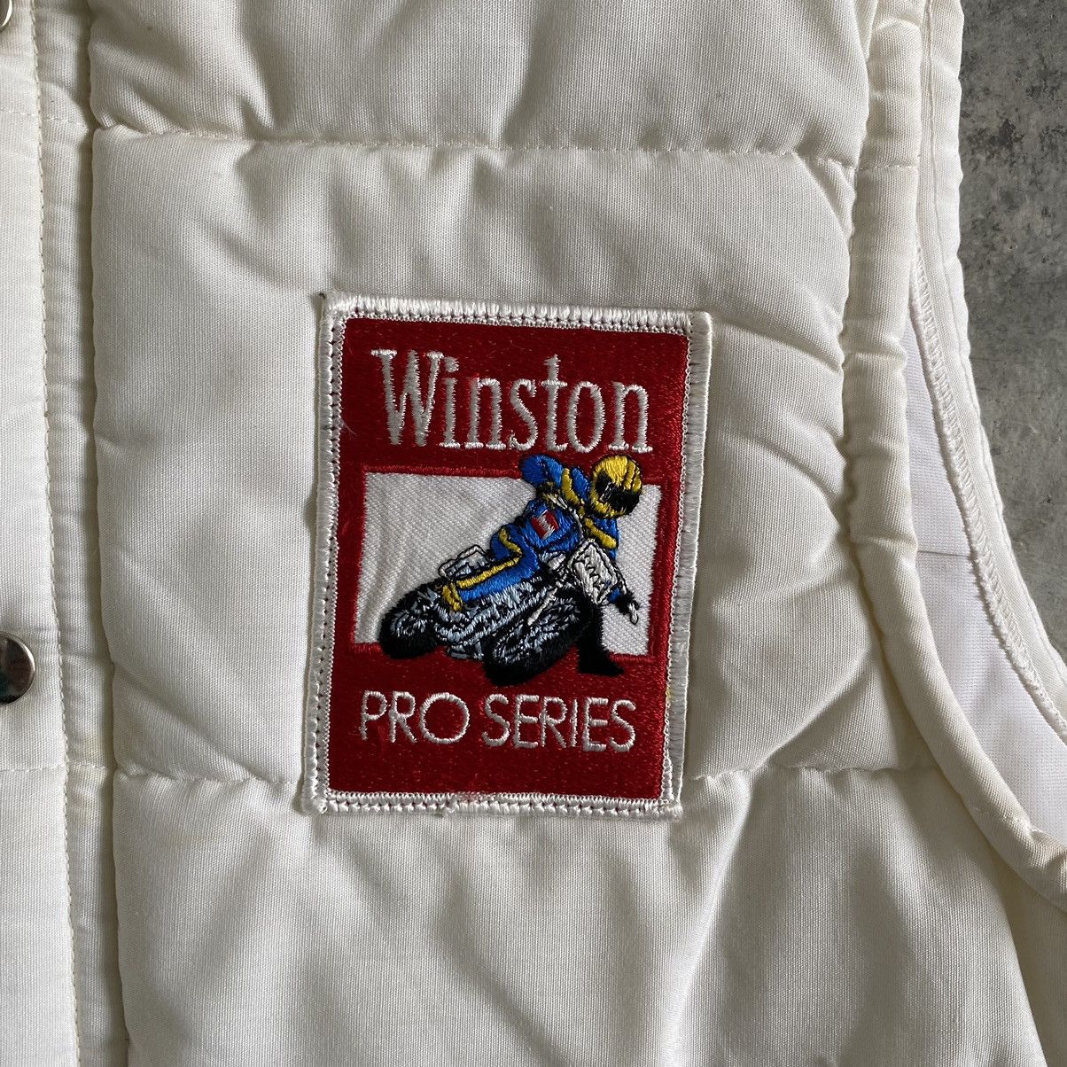 Marlboro Vintage 70’s Winston Pro Series Padded Dirty Vests Size US M / EU 48-50 / 2 - 6 Thumbnail