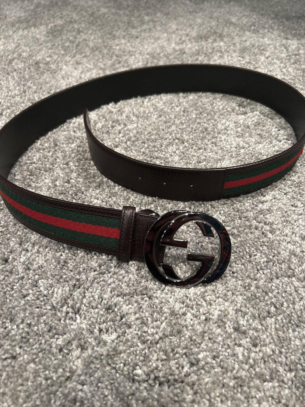 mens gucci belt red and green