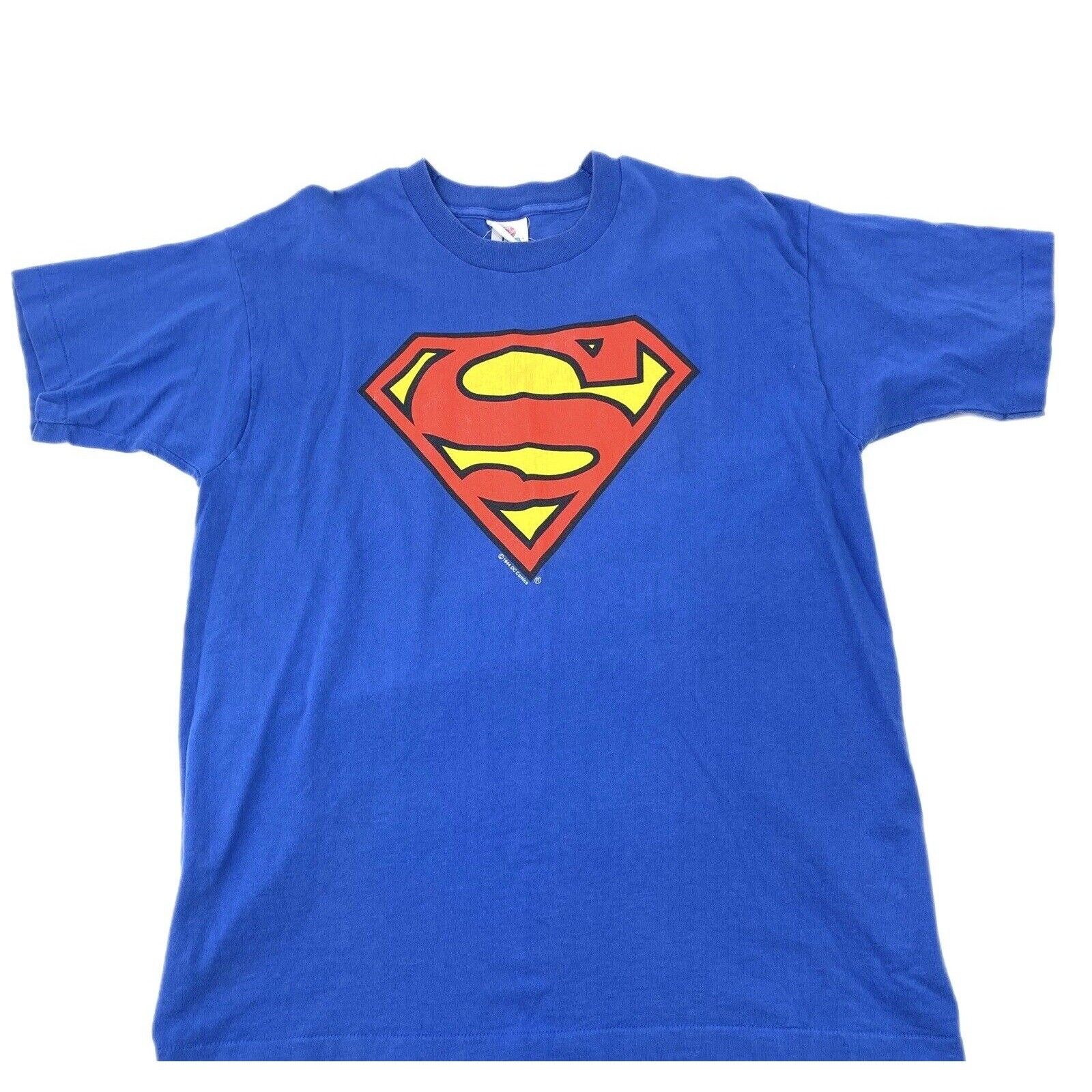 Dc Comics Vintage Superman Shirt Mens XL Blue DC Comics Big Chest Logo Size US XL / EU 56 / 4 - 1 Preview