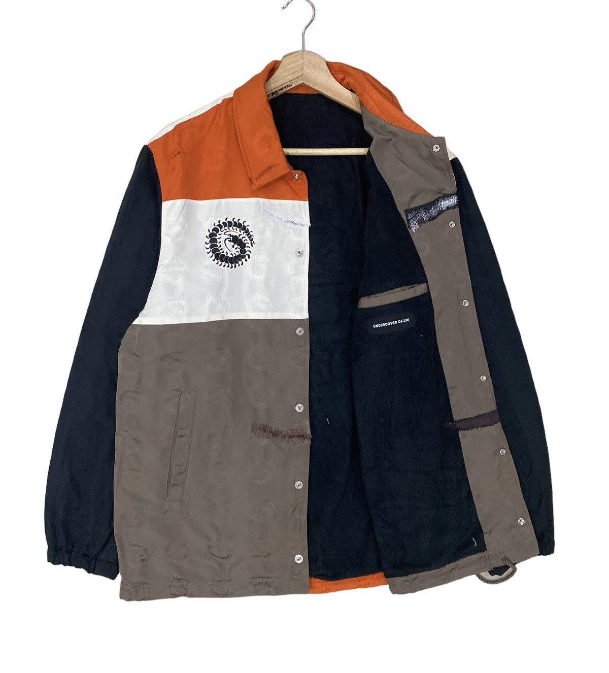 Jun Takahashi 🔥VTG UNDERCOVER CENTIPEDE JACQUARD SNAP BUTTON JACKET Size US M / EU 48-50 / 2 - 4 Thumbnail