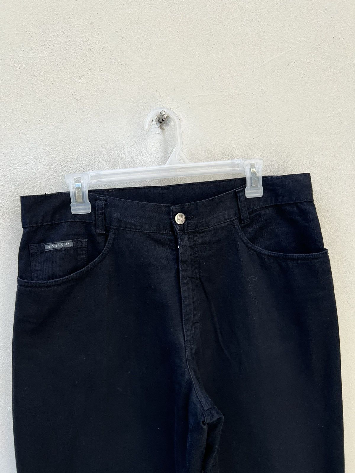 Givenchy Vintage 90s GIVENCHY Made in Italy Black Minimalist Jeans Size US 34 / EU 50 - 7 Thumbnail