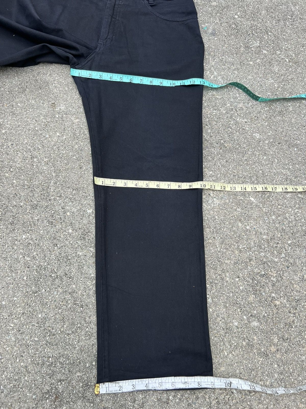 Givenchy Vintage 90s GIVENCHY Made in Italy Black Minimalist Jeans Size US 34 / EU 50 - 3 Thumbnail