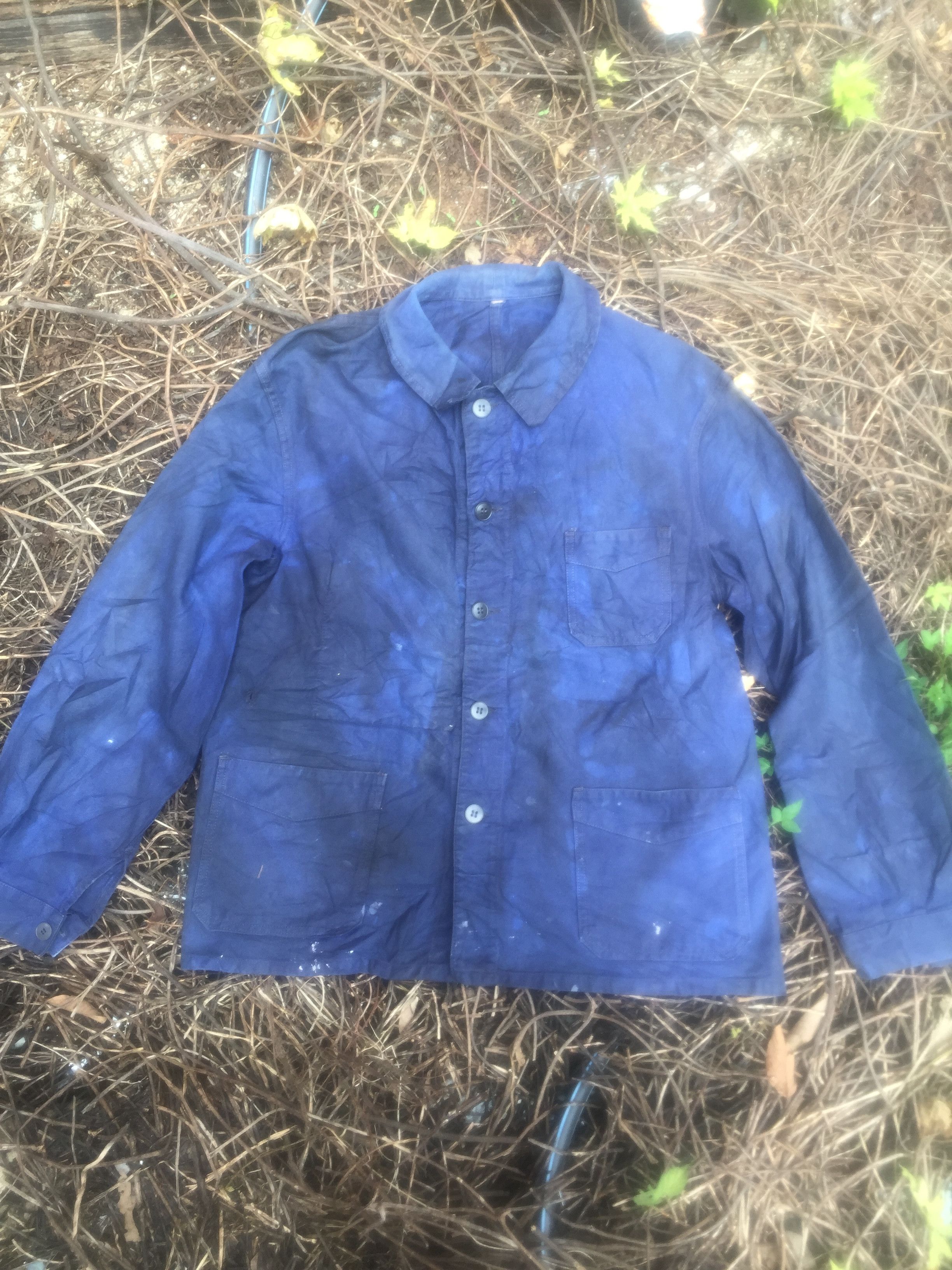 Le Laboureur × Vintage WORN! Vintage 50s French Worker Chore Jacket Size US M / EU 48-50 / 2 - 1 Thumbnail