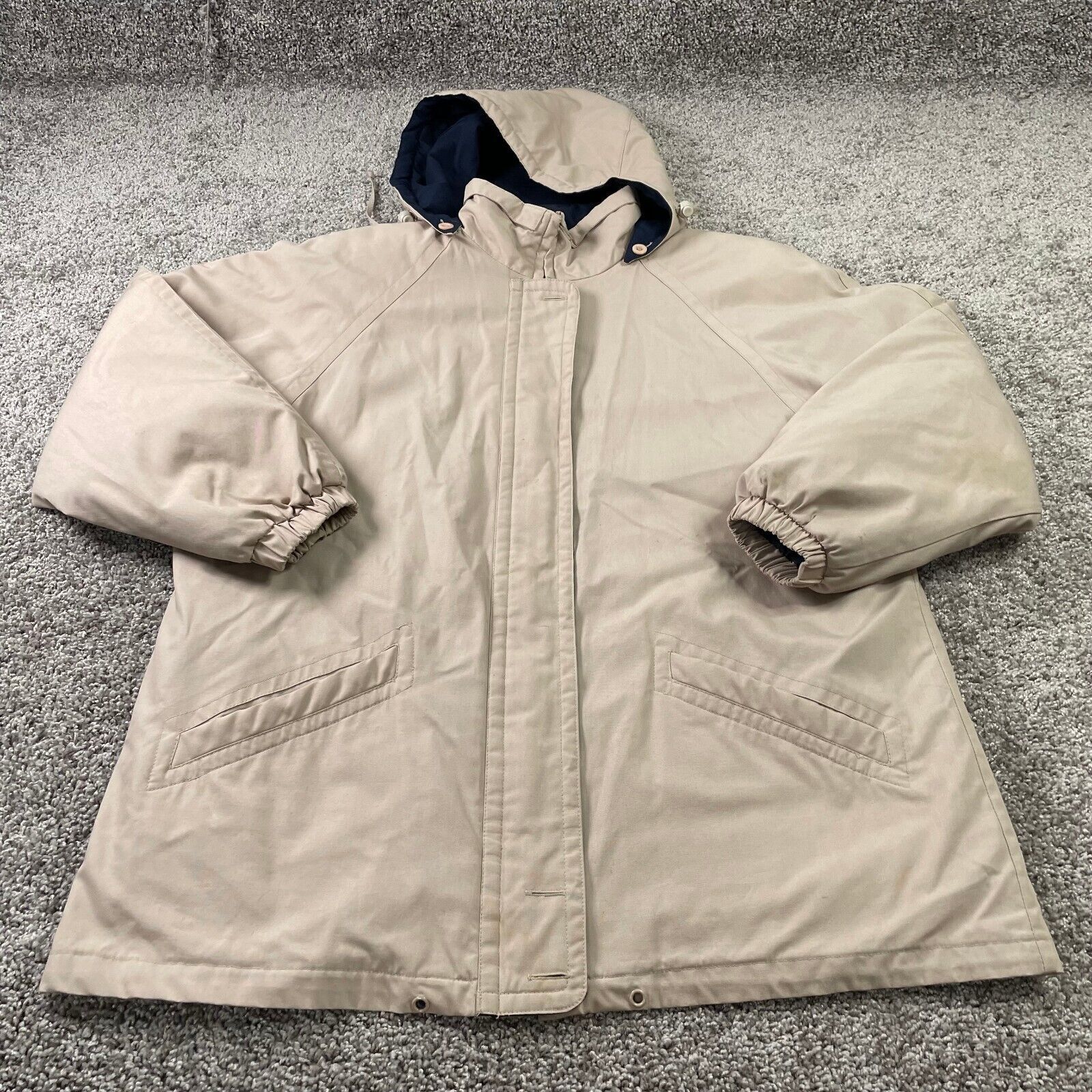 London Fog Towne London Fog Jacket Mens 2X Zip Front Tan Lining and ...