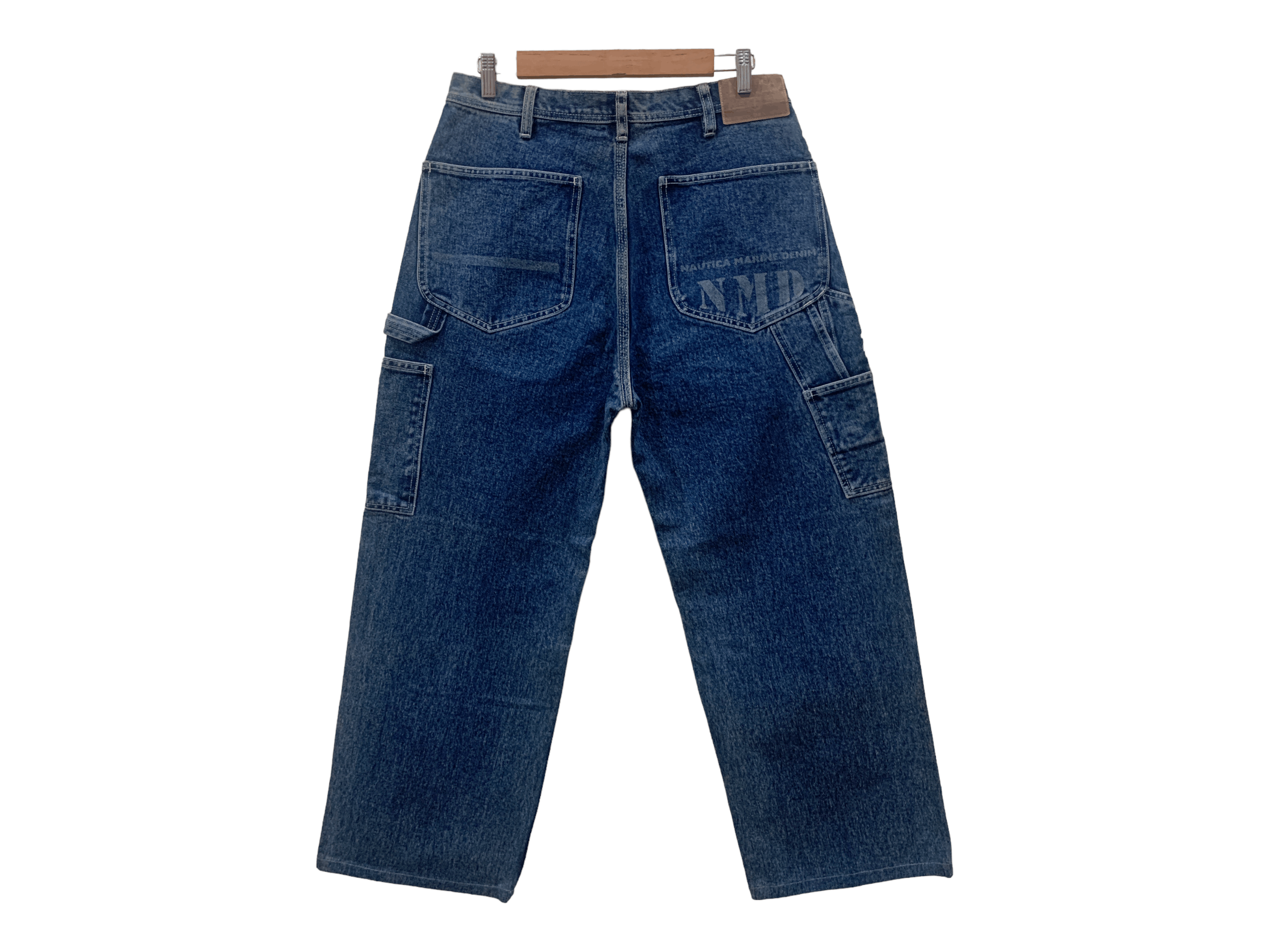image of Nautica Marine Denim Carpenter Jeans Workwear Outdoor Pants in Blue, Men's (Size 30)