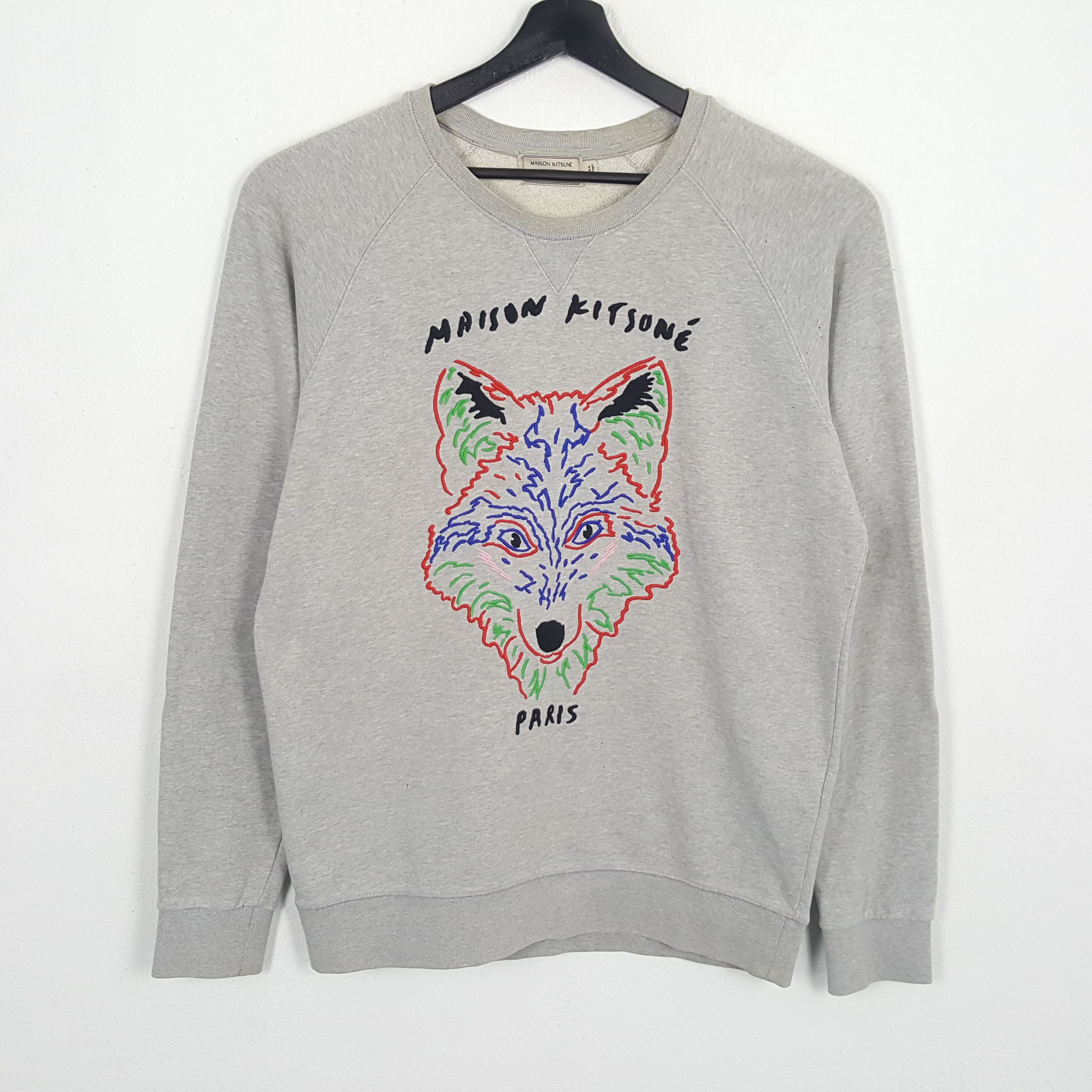 MAISON KITSUNE Japanese Brand Vintage Sweatshirt