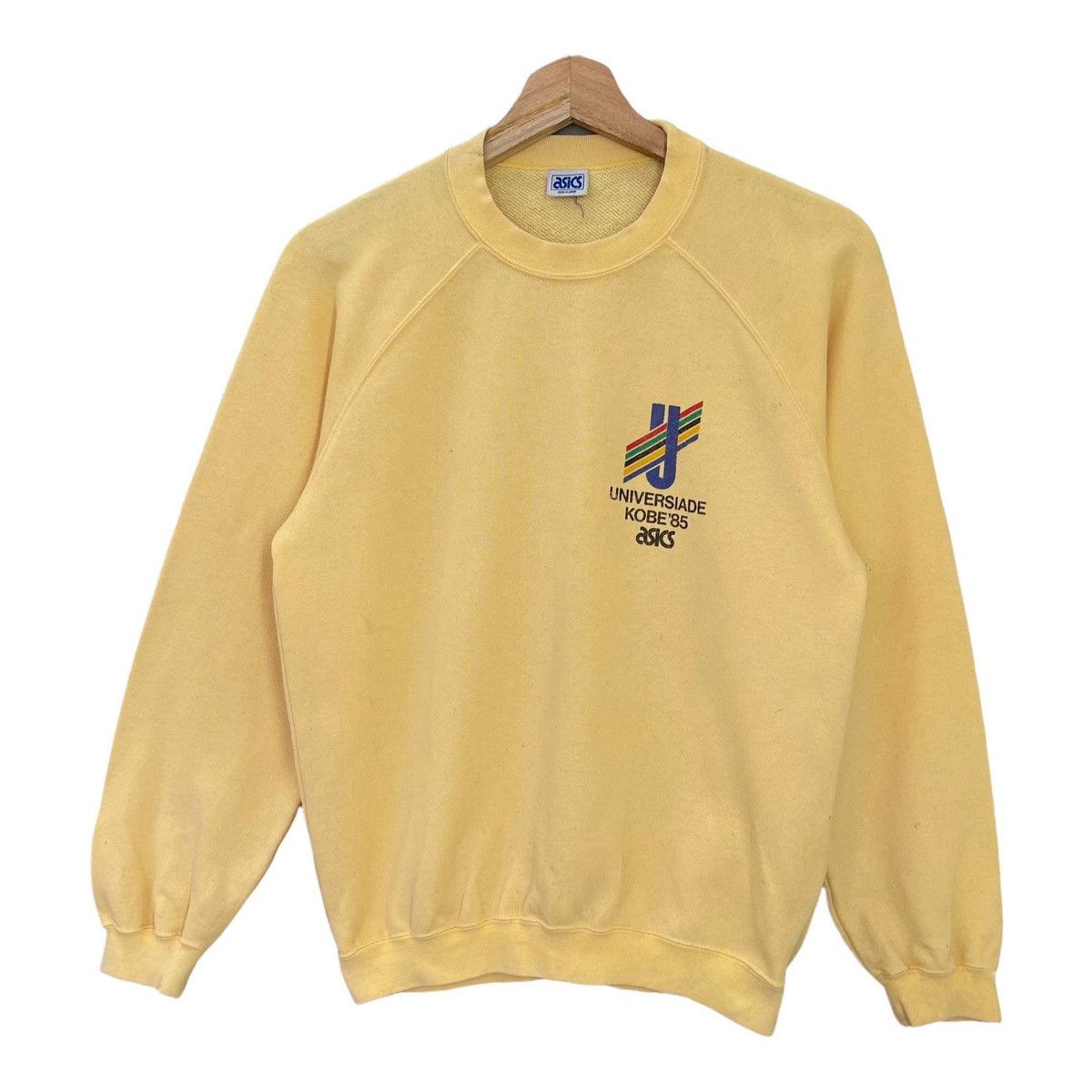 Vintage Vintage Asics Universiade Kobe 1985 Sweatshirt Size S Size US S / EU 44-46 / 1 - 3 Thumbnail