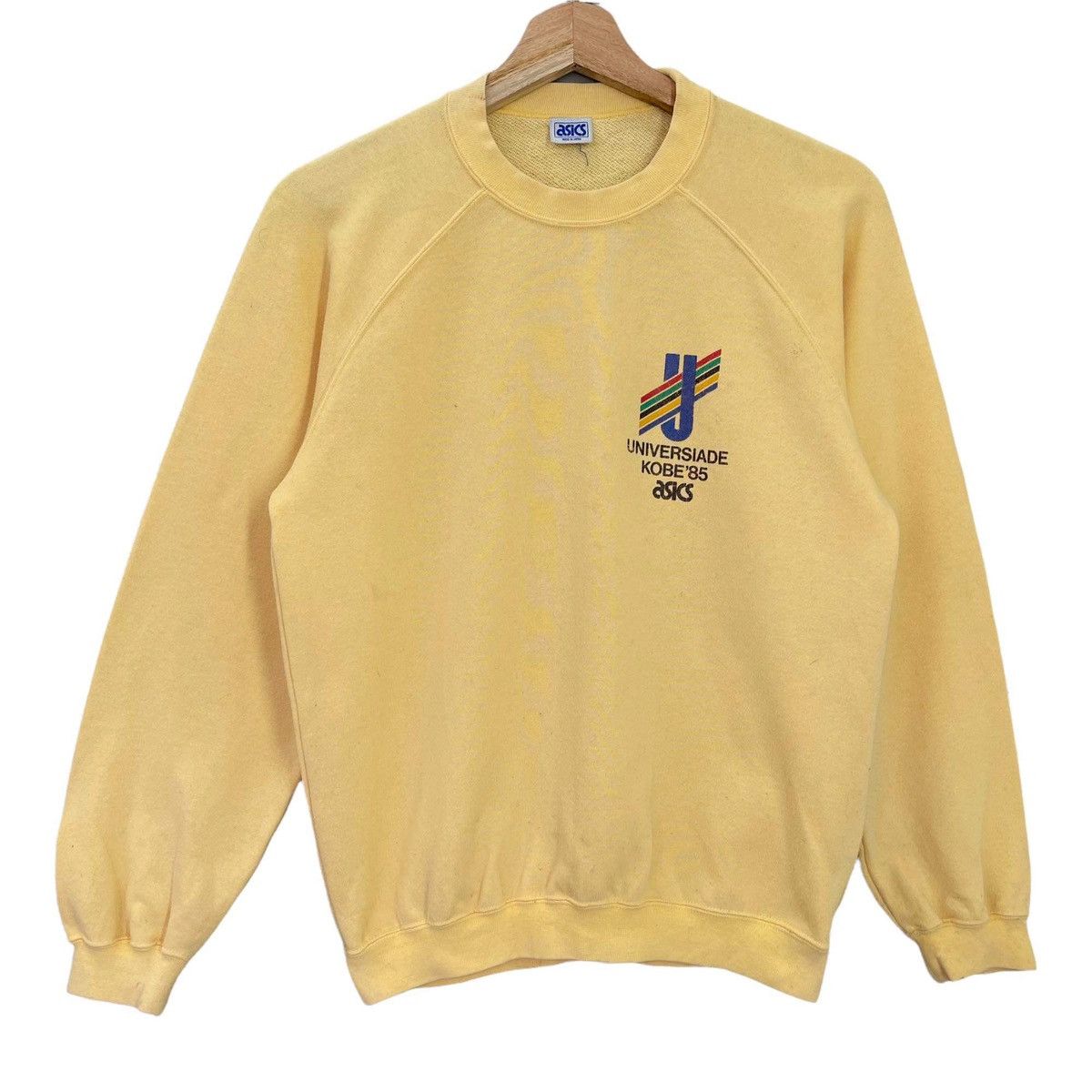 Vintage Vintage Asics Universiade Kobe 1985 Sweatshirt Size S Size US S / EU 44-46 / 1 - 1 Thumbnail