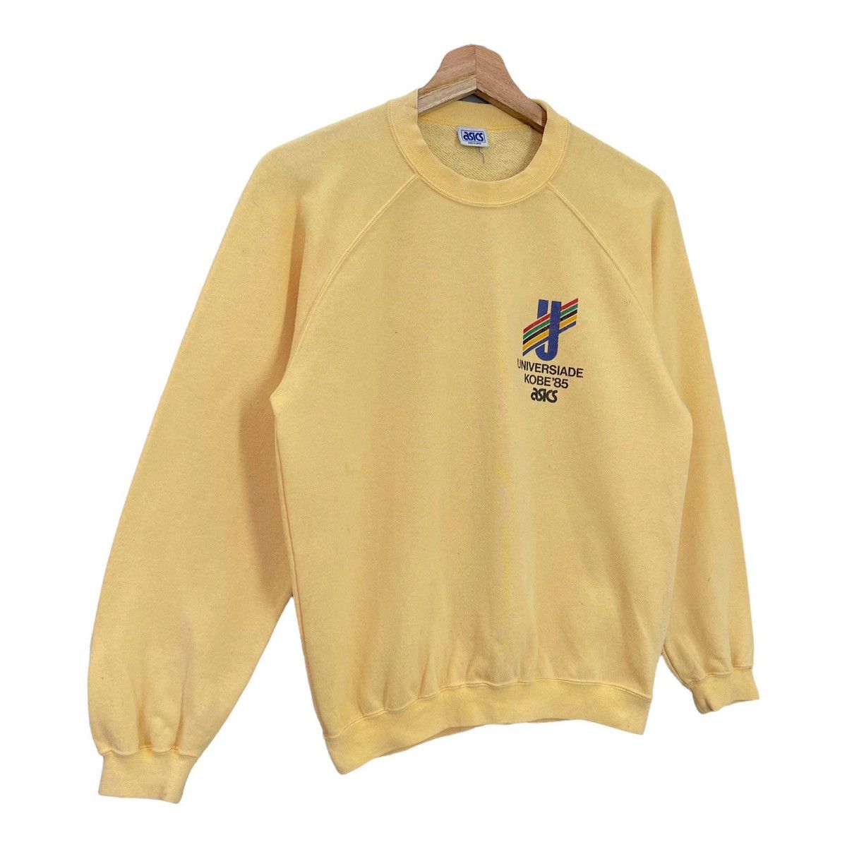 Vintage Vintage Asics Universiade Kobe 1985 Sweatshirt Size S Size US S / EU 44-46 / 1 - 2 Thumbnail