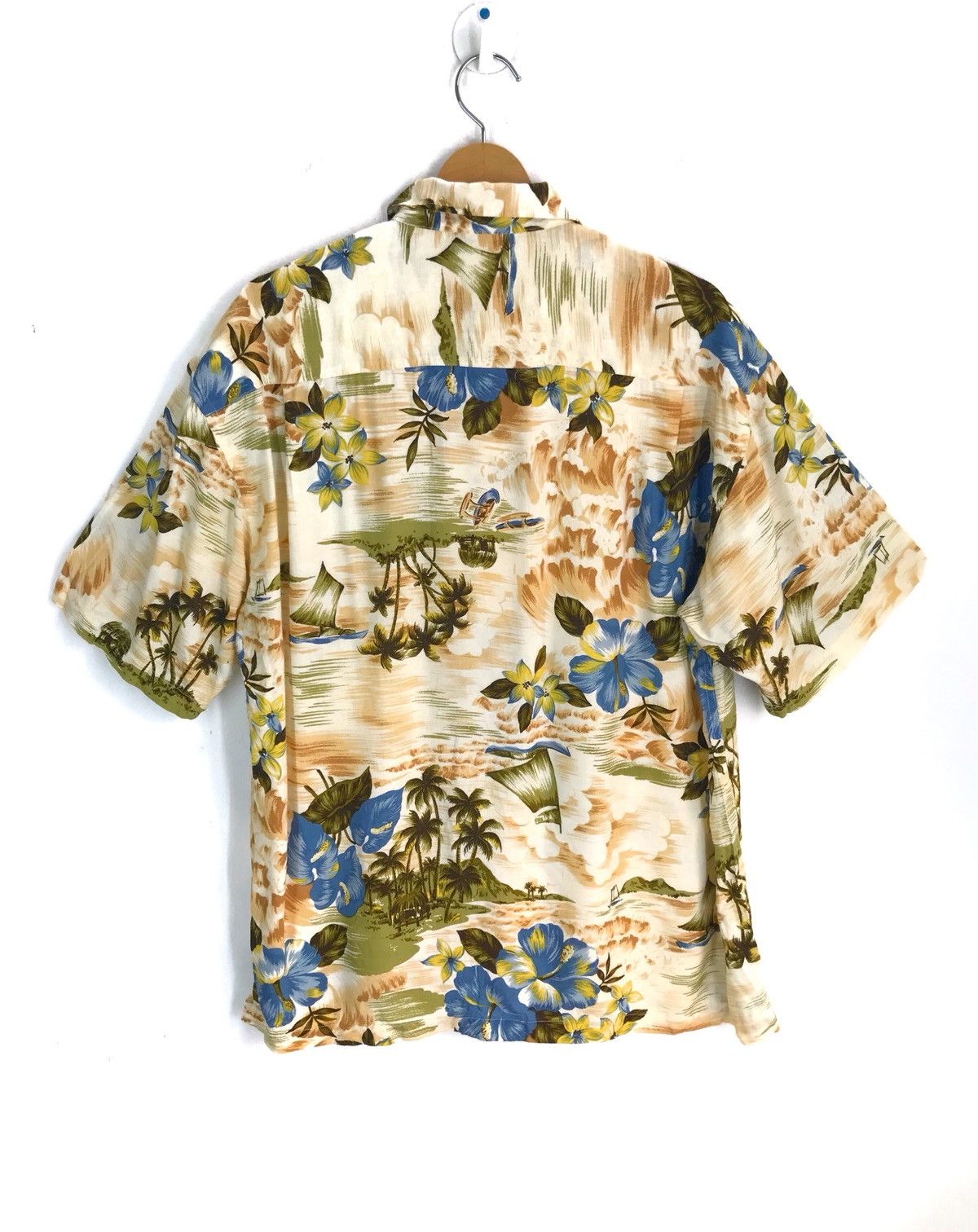 Sun Surf Japanese Hawaiian KEY LARGE Style 100% Rayon Shirt Aloha Size US L / EU 52-54 / 3 - 7 Thumbnail