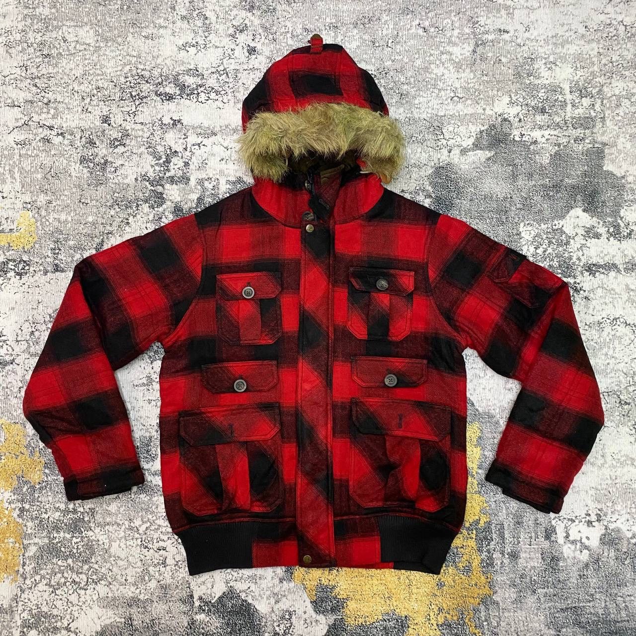 Vintage Z38 VTG GERRY USA TARTAN MULTI POCKET JACKET Size US L / EU 52-54 / 3 - 1 Thumbnail