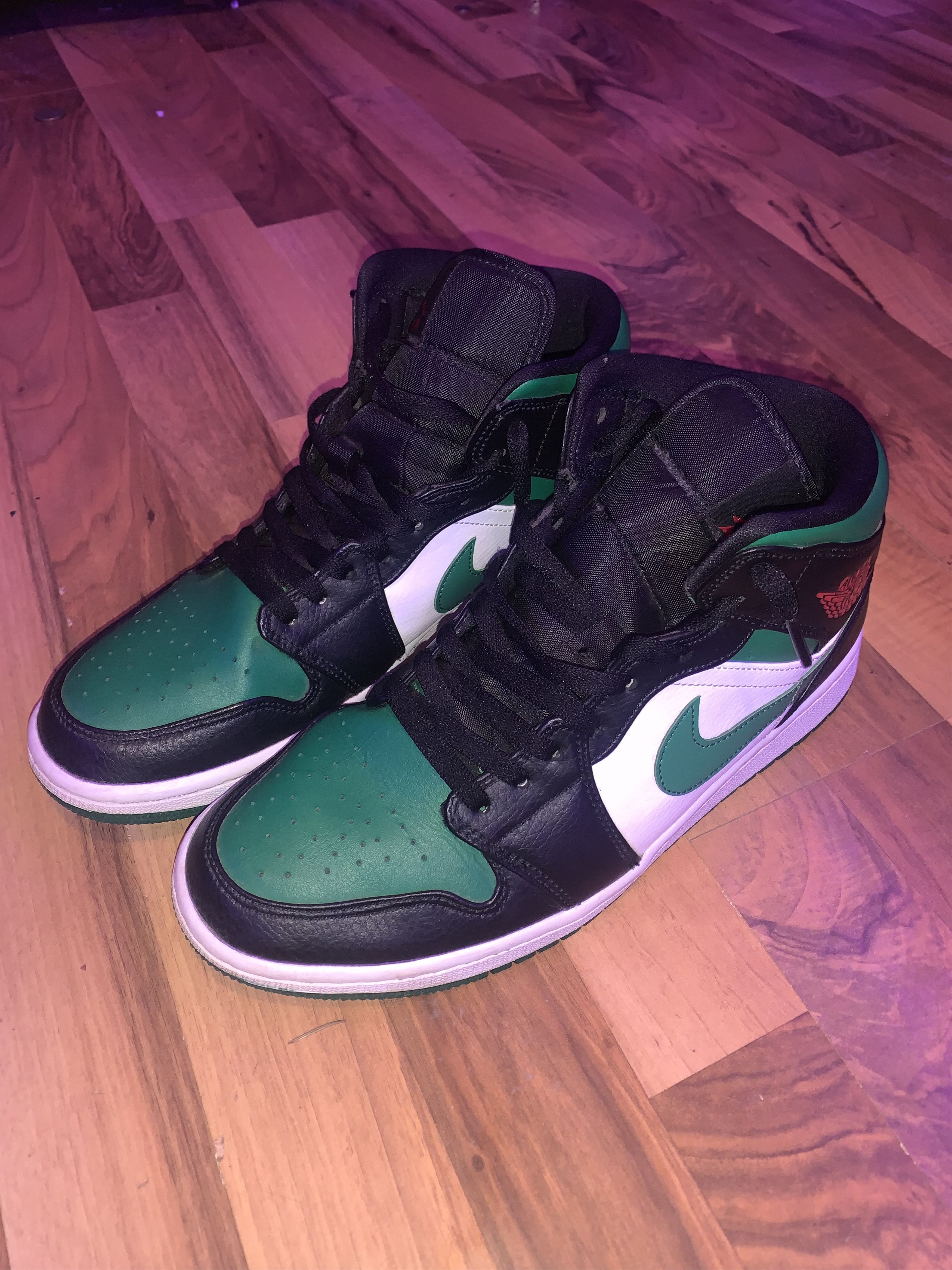 Jordan Brand Jordan 1 mid green toe Size US 10 / EU 43 - 1 Thumbnail