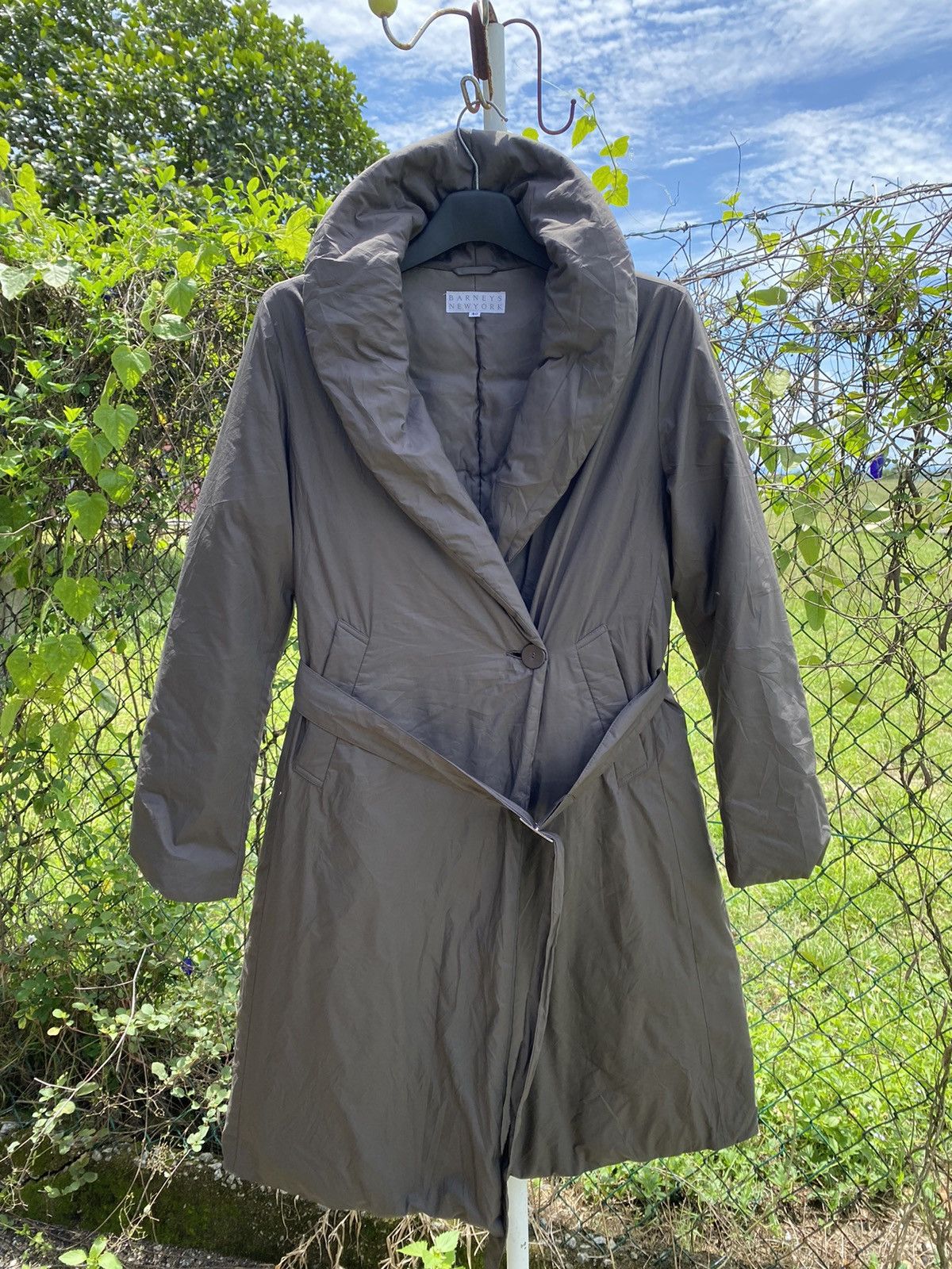 Vintage Barneys NewYork Heather Puffer Coat