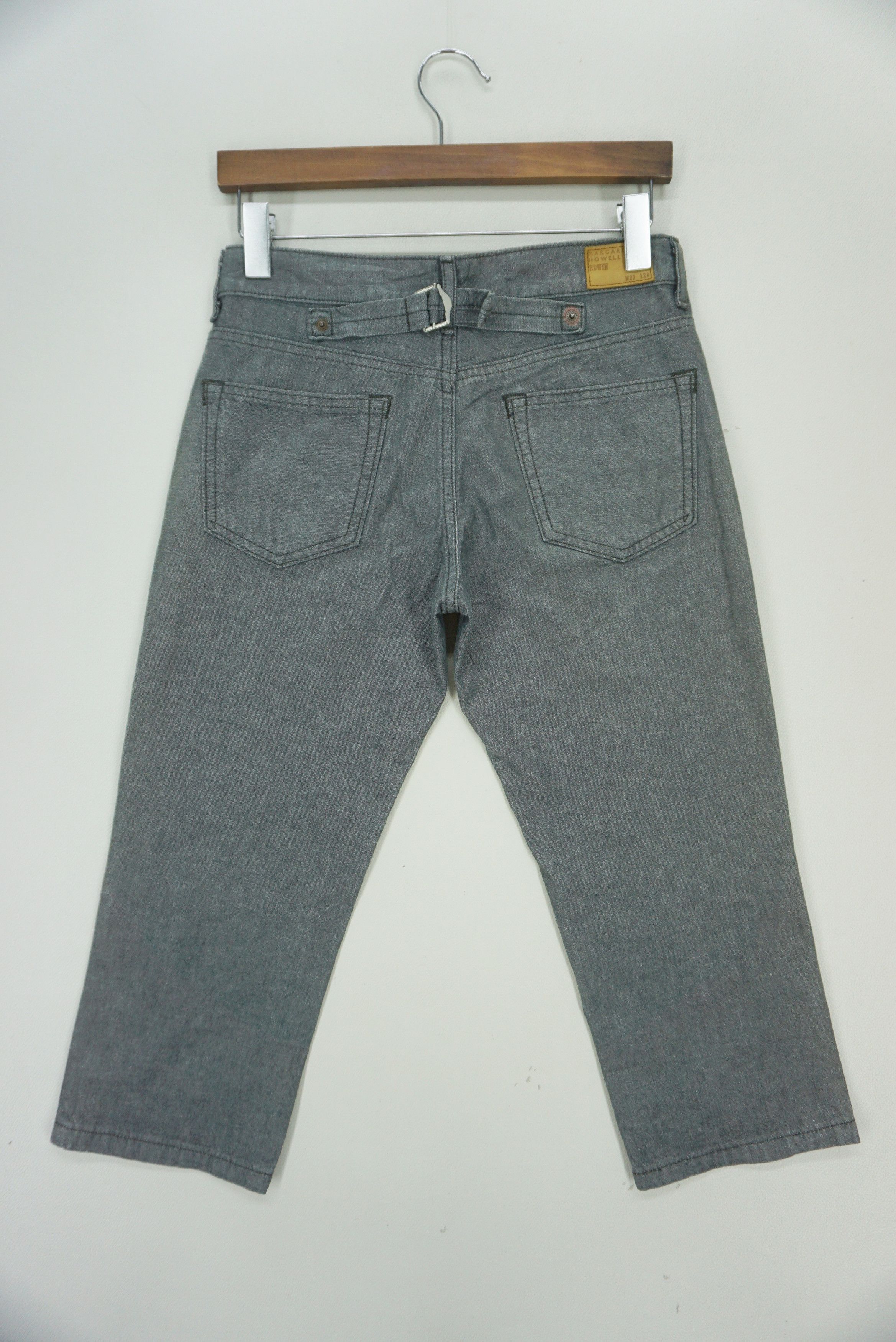 image of Hickory Workwear Carpenter Mhl X Edwin Short Jeans in Grey, Women's (Size 27)