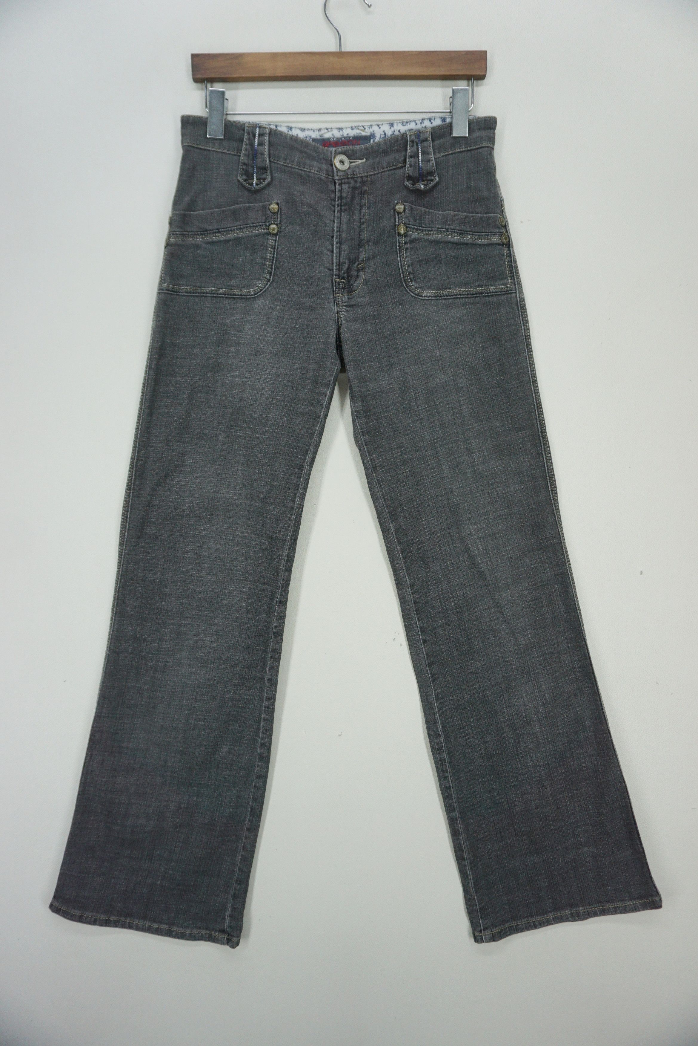 image of Rodeo x Workers Bootcut Flare Jeans Oo-La-La By Sasson Pants in Grey, Women's (Size 26)