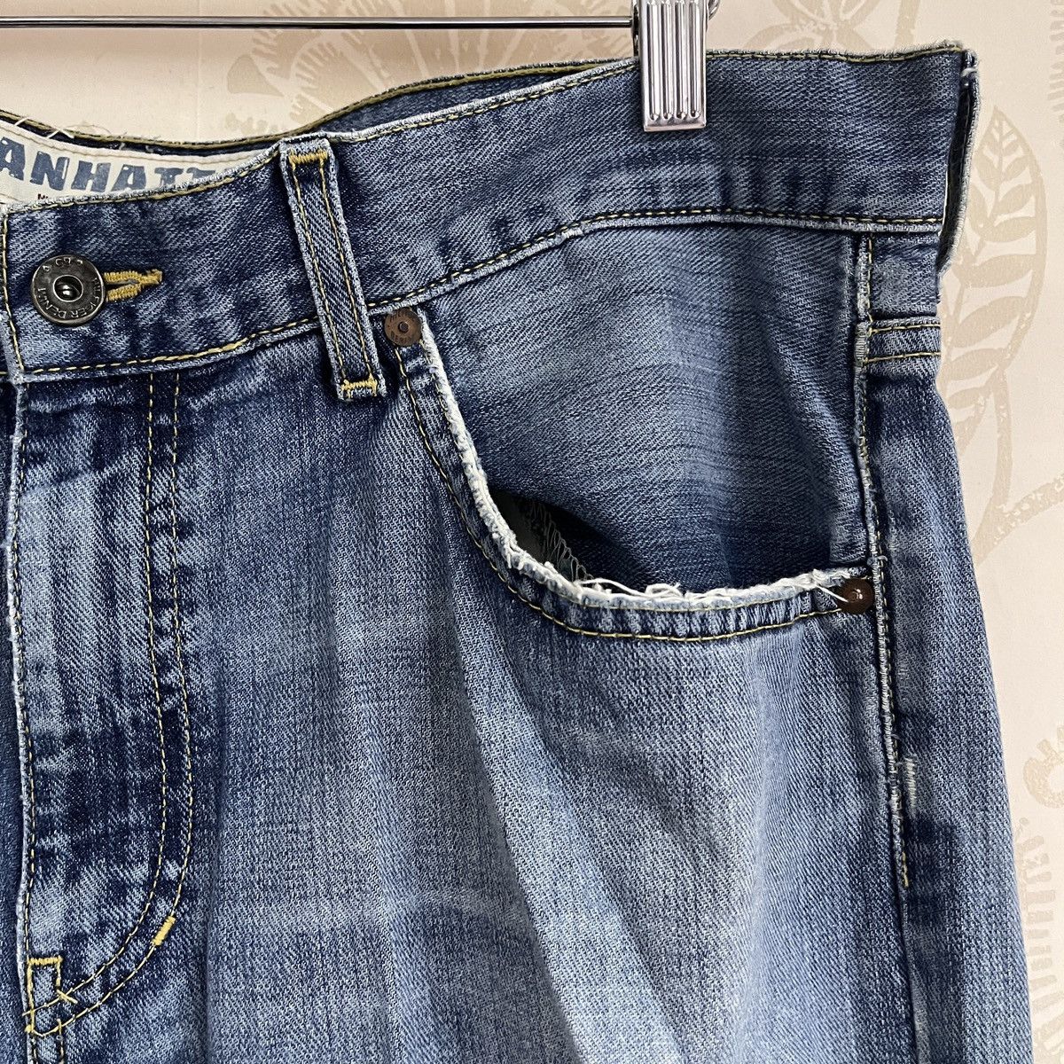 Tommy Hilfiger × Vintage Vintage Tommy Hilfiger Flare Heritage Manhattan Distressed Size US 36 / EU 52 - 6 Thumbnail