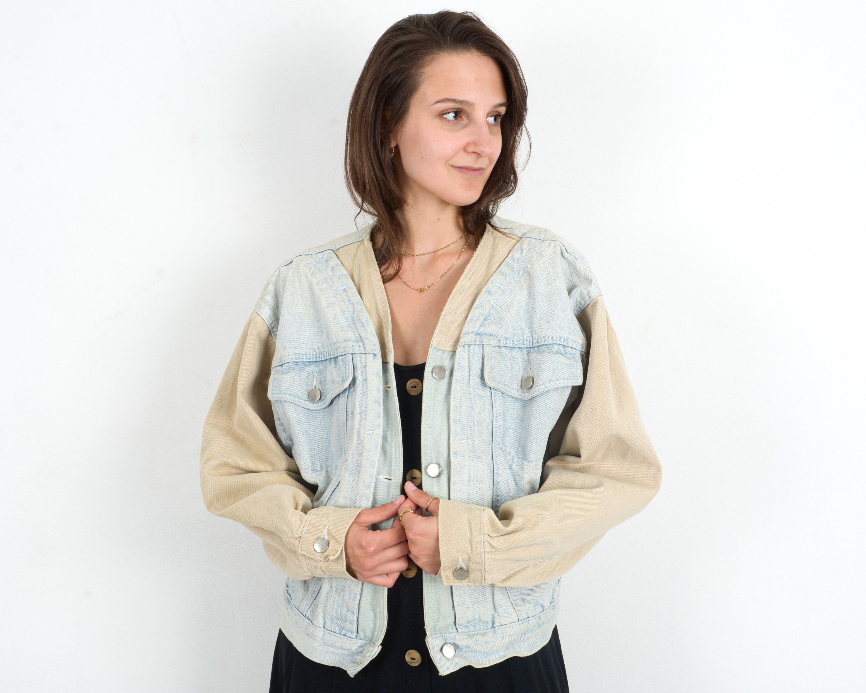 Other × Vintage CHEER 90's Denim Jean Jacket Button Up Coat Trucker Cotton Size L / US 10 / IT 46 - 1 Thumbnail