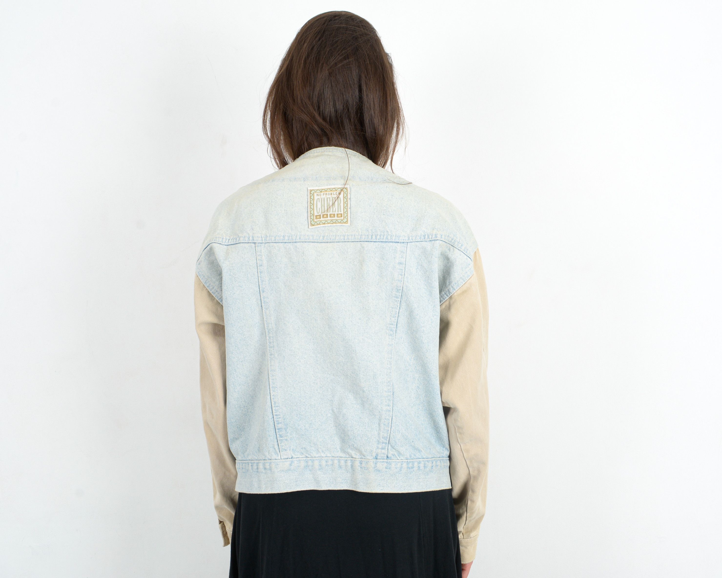 Other × Vintage CHEER 90's Denim Jean Jacket Button Up Coat Trucker Cotton Size L / US 10 / IT 46 - 4 Thumbnail