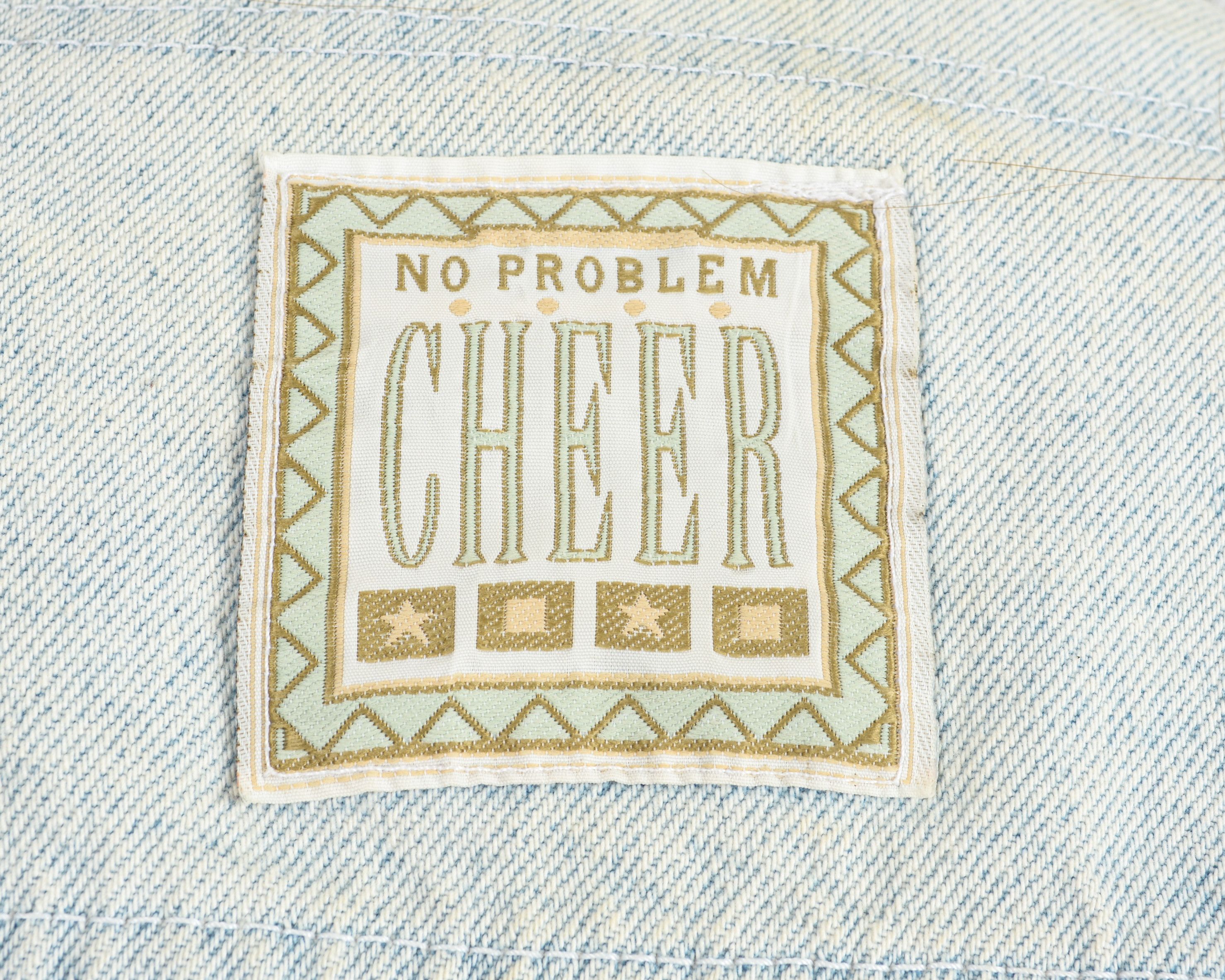 Other × Vintage CHEER 90's Denim Jean Jacket Button Up Coat Trucker Cotton Size L / US 10 / IT 46 - 5 Thumbnail