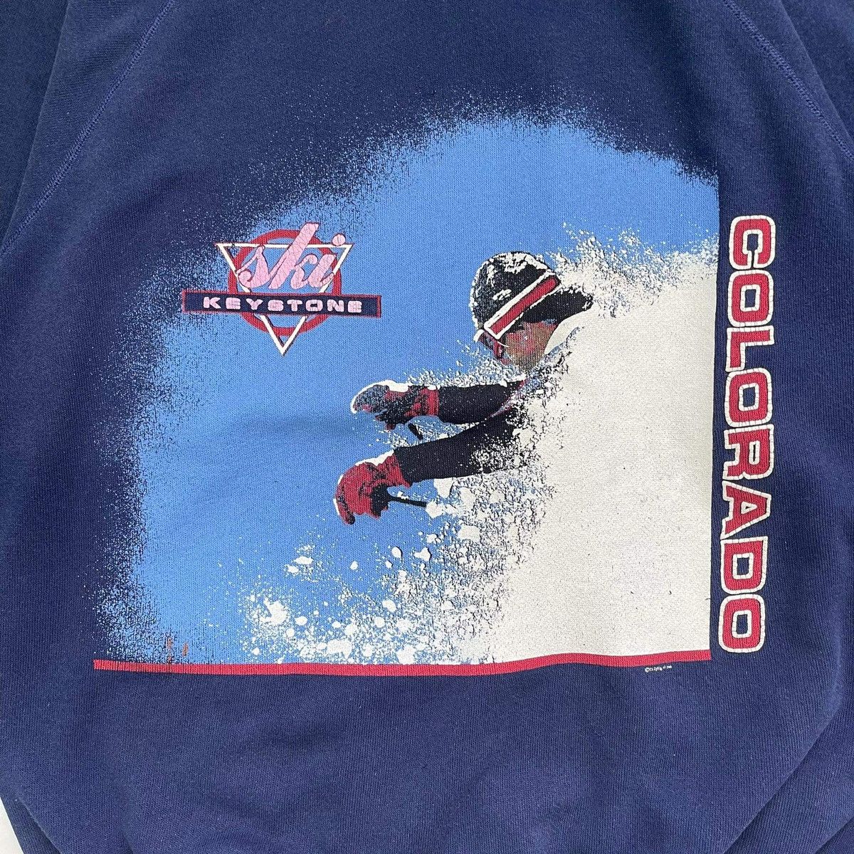 Vintage Vintage 90s Ski Keystone Calorado Crewneck Sweatshirt Size US L / EU 52-54 / 3 - 7 Thumbnail