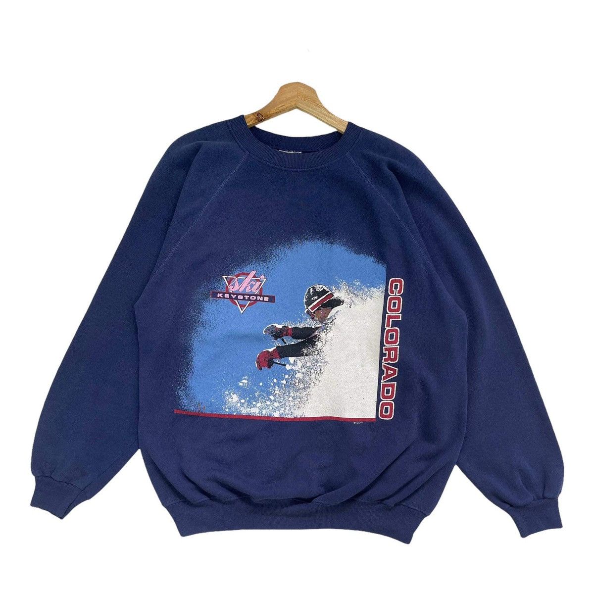 Vintage Vintage 90s Ski Keystone Calorado Crewneck Sweatshirt Size US L / EU 52-54 / 3 - 1 Thumbnail