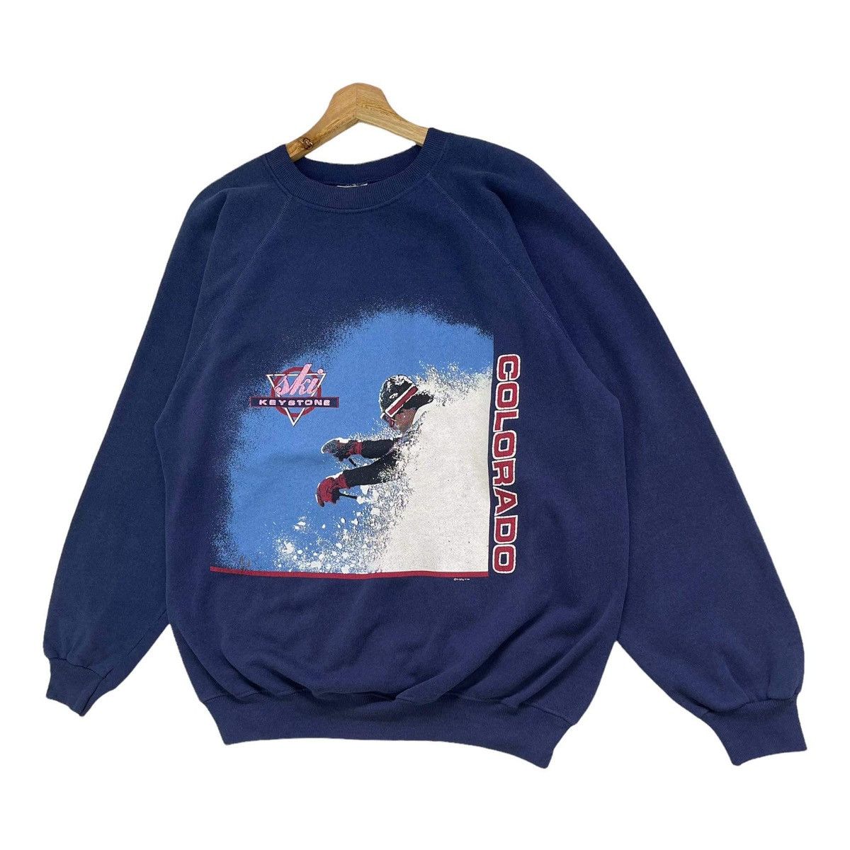 Vintage Vintage 90s Ski Keystone Calorado Crewneck Sweatshirt Size US L / EU 52-54 / 3 - 3 Thumbnail
