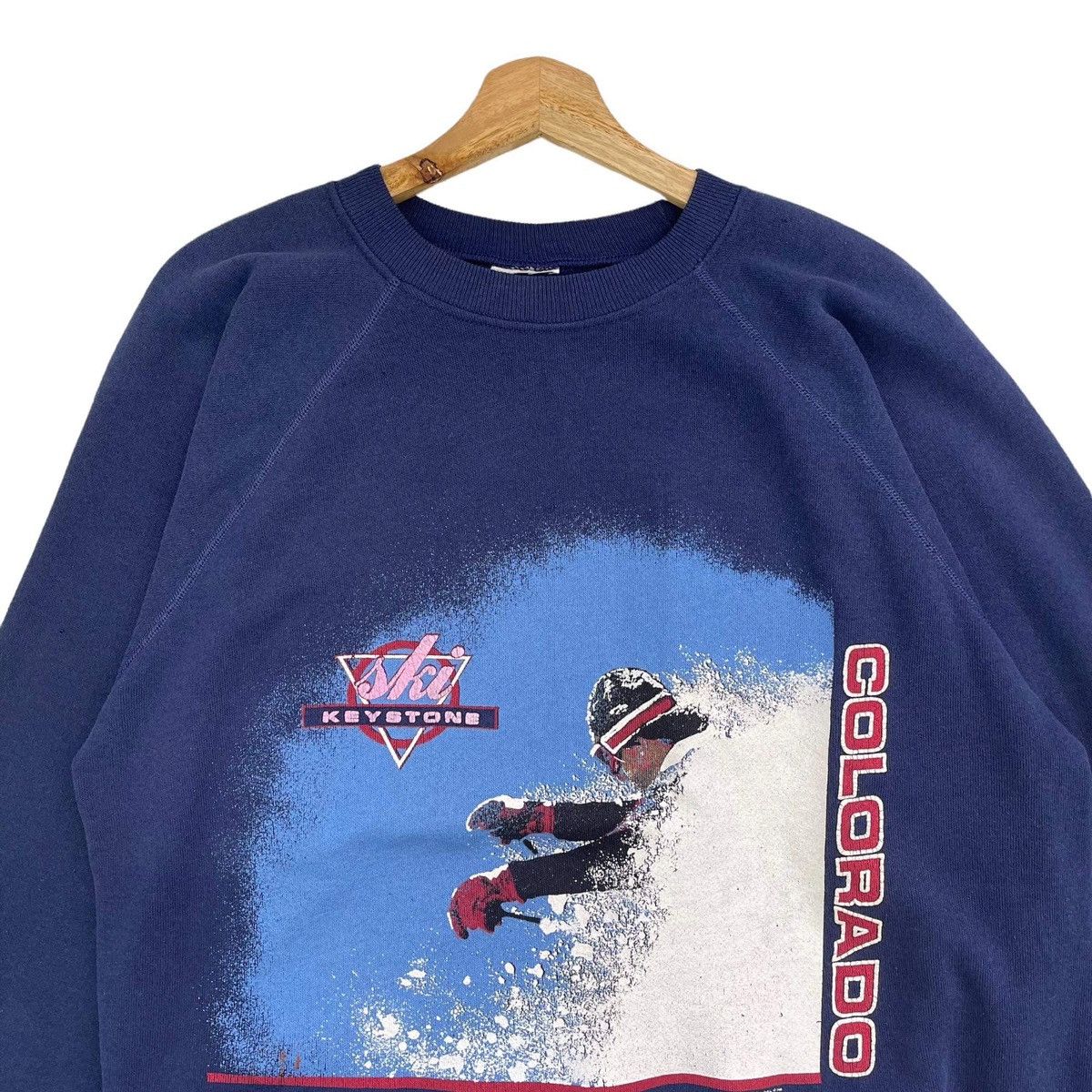 Vintage Vintage 90s Ski Keystone Calorado Crewneck Sweatshirt Size US L / EU 52-54 / 3 - 4 Thumbnail