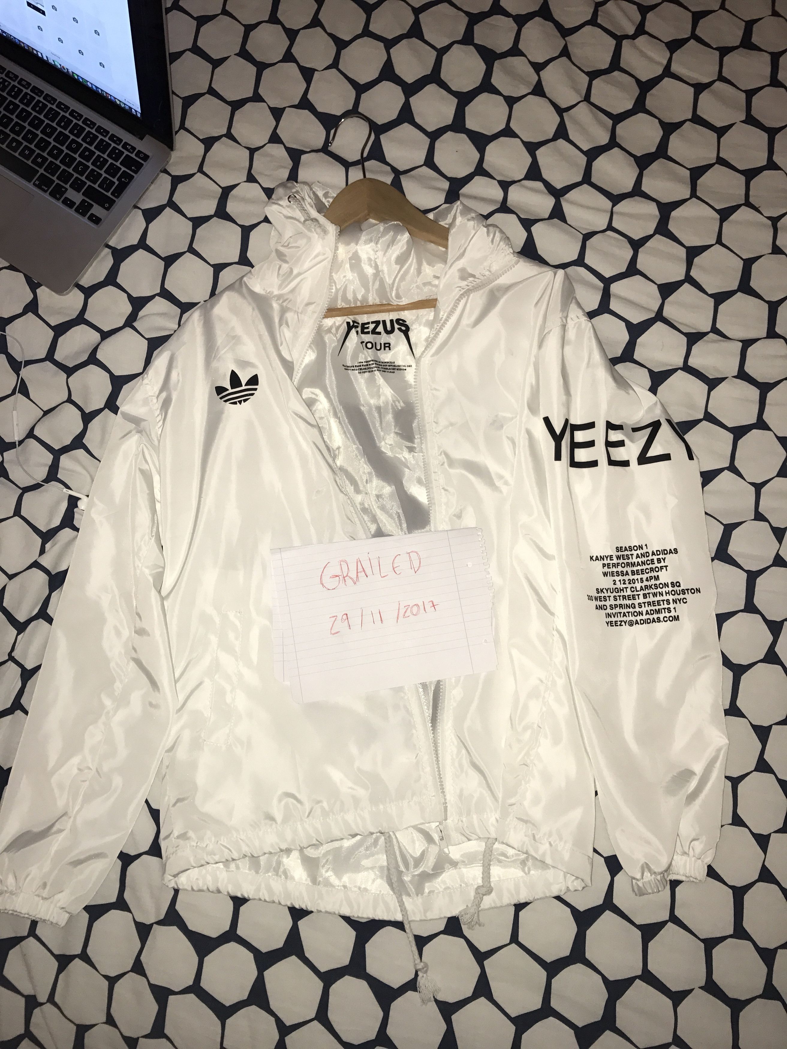 Adidas yeezy jacket 3 years outlet old