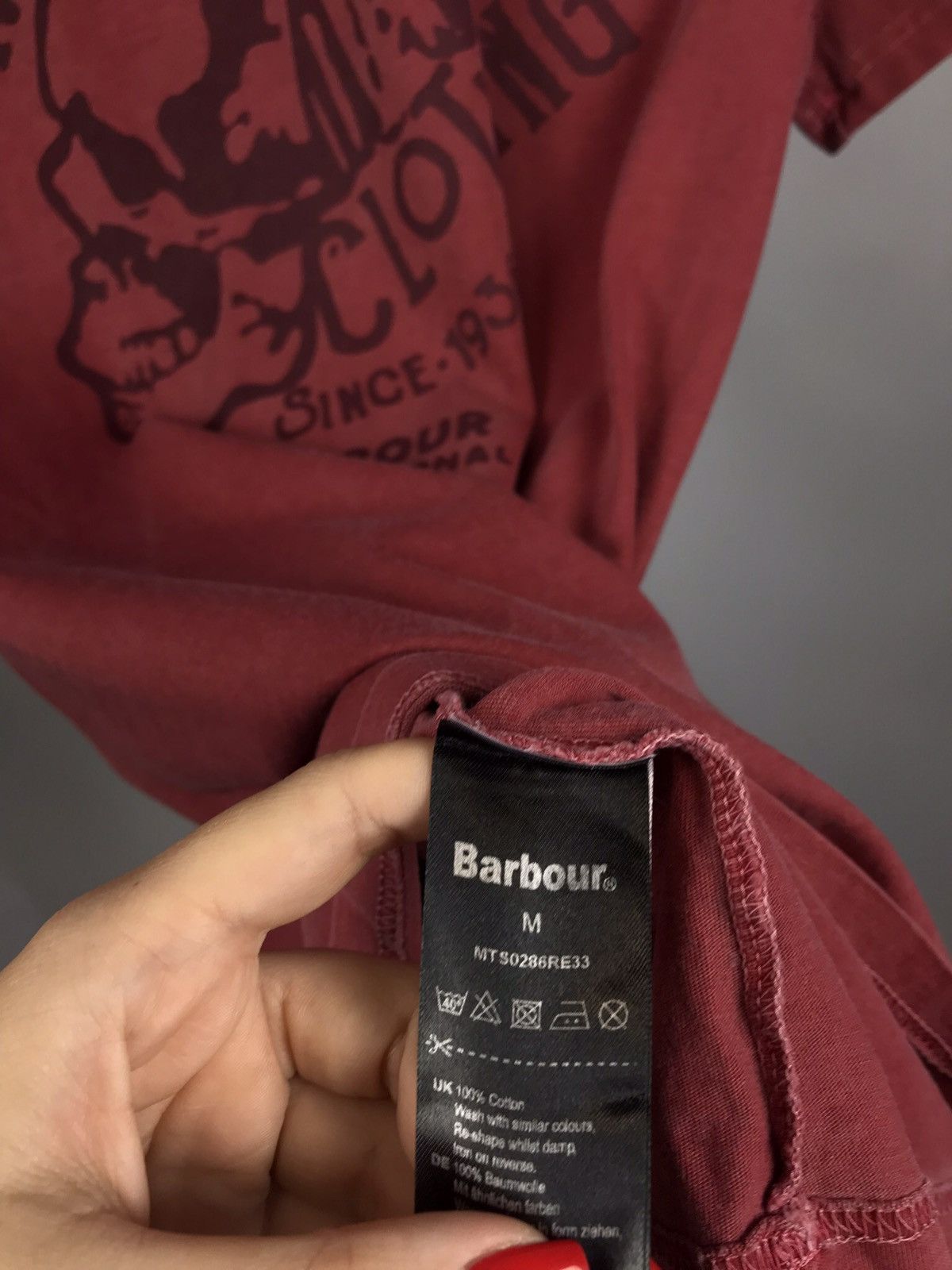 Barbour Barbour International Motorcycle casual streetwear tee Size US M / EU 48-50 / 2 - 4 Thumbnail