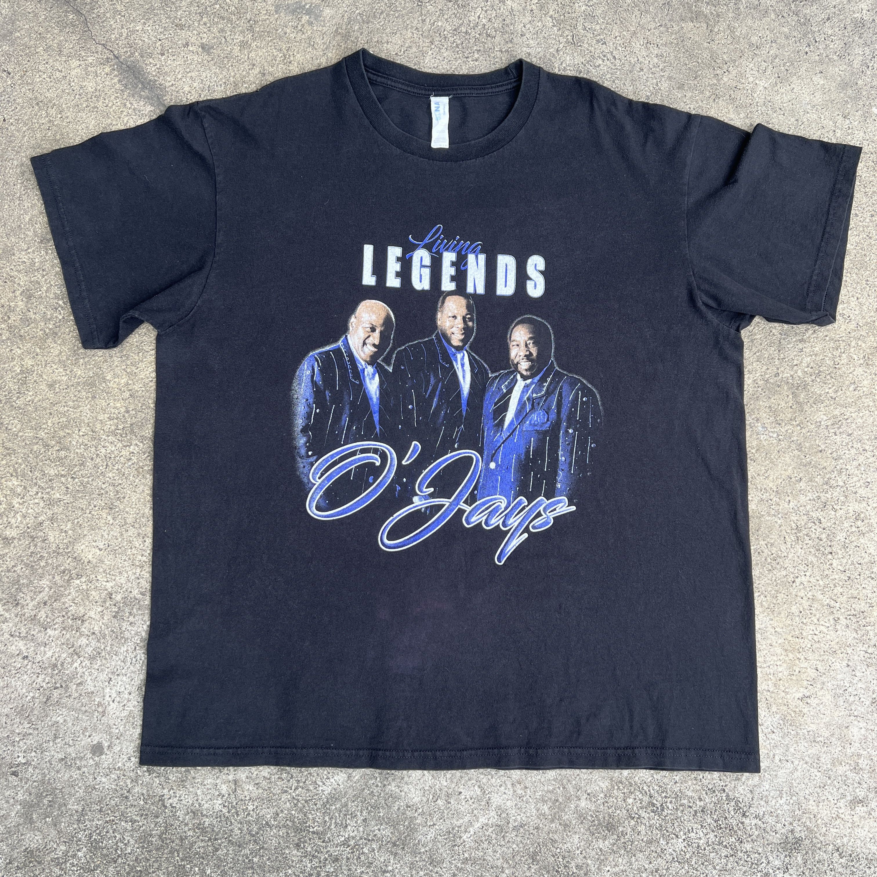 Band Tees × Rap Tees lwing legends O'Jays R&B Eddie Levert Promo Tee Shirt Size US XL / EU 56 / 4 - 4 Thumbnail