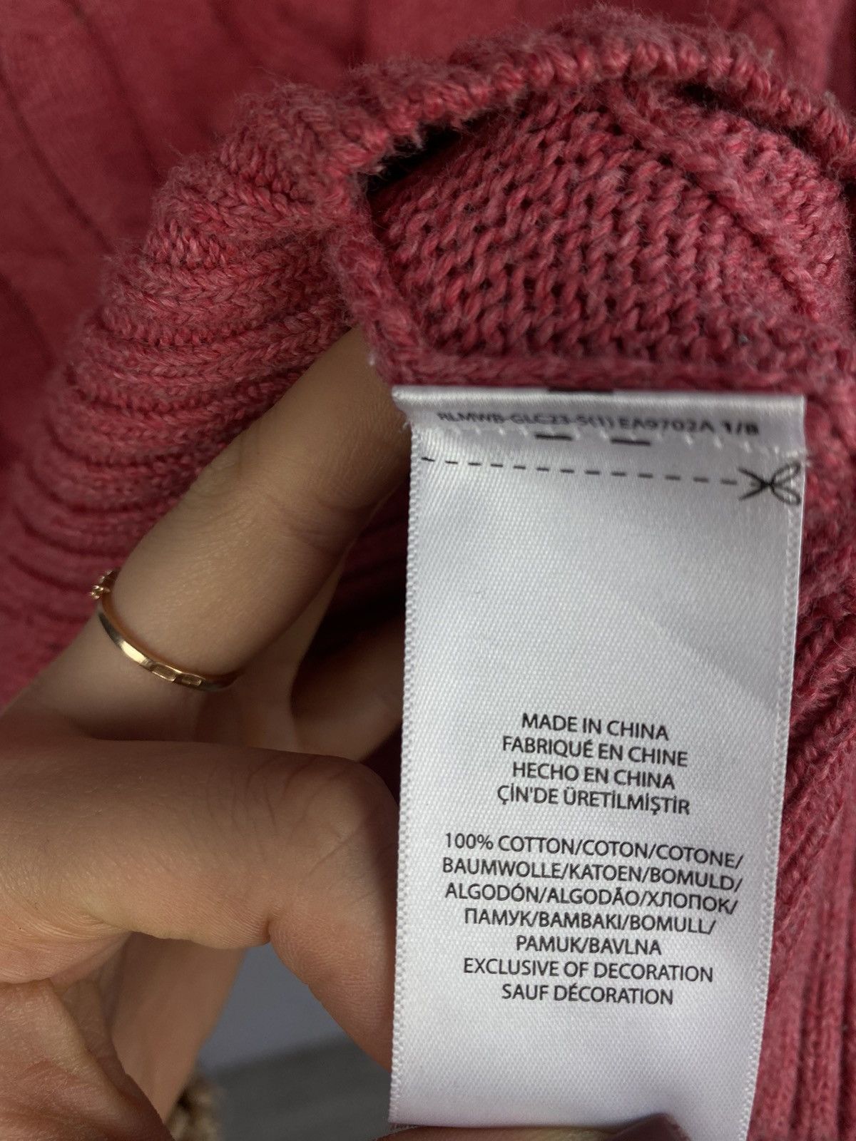 Polo Ralph Lauren Polo Ralph Lauren sweater streetwear pink size S Size US S / EU 44-46 / 1 - 5 Thumbnail