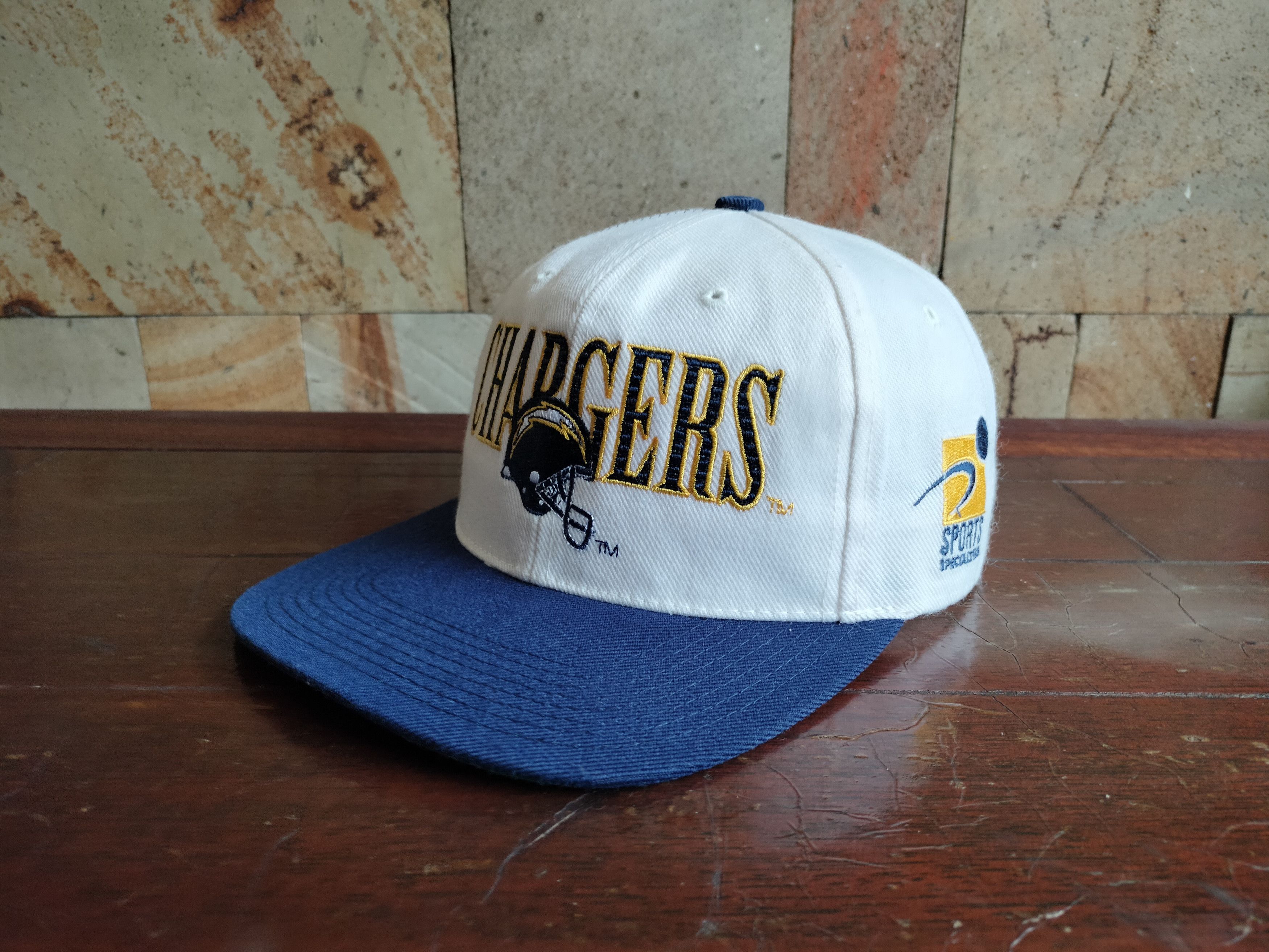 NEW Vintage Rare San Diego Chargers NFL Sports AJD Spellout Hat Cap Snapback