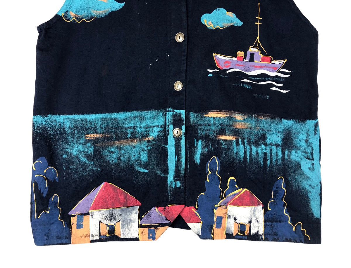 Art Comes First × Japanese Brand Japanese Michael Leu Art Printing Vest Size 34R - 4 Thumbnail