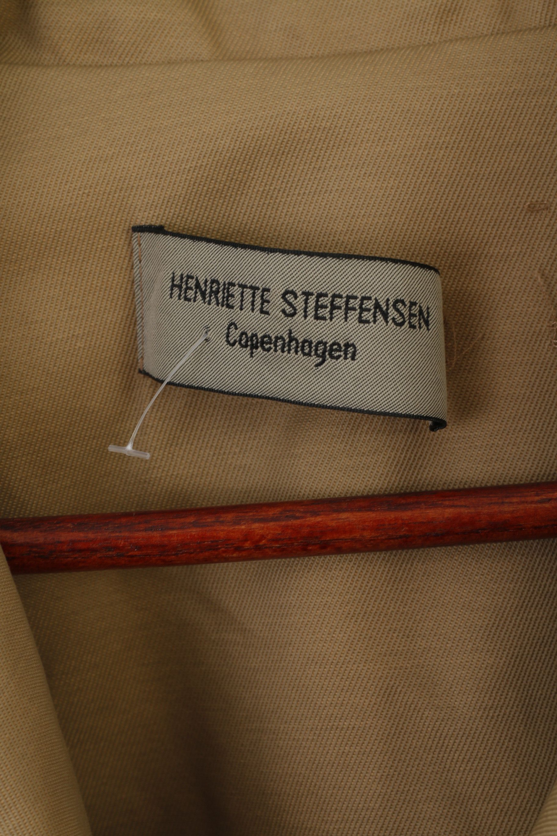 Vintage Henriette Steffensen Copenhagen Women M Coat Beige 5743 Size M / US 6-8 / IT 42-44 - 5 Thumbnail