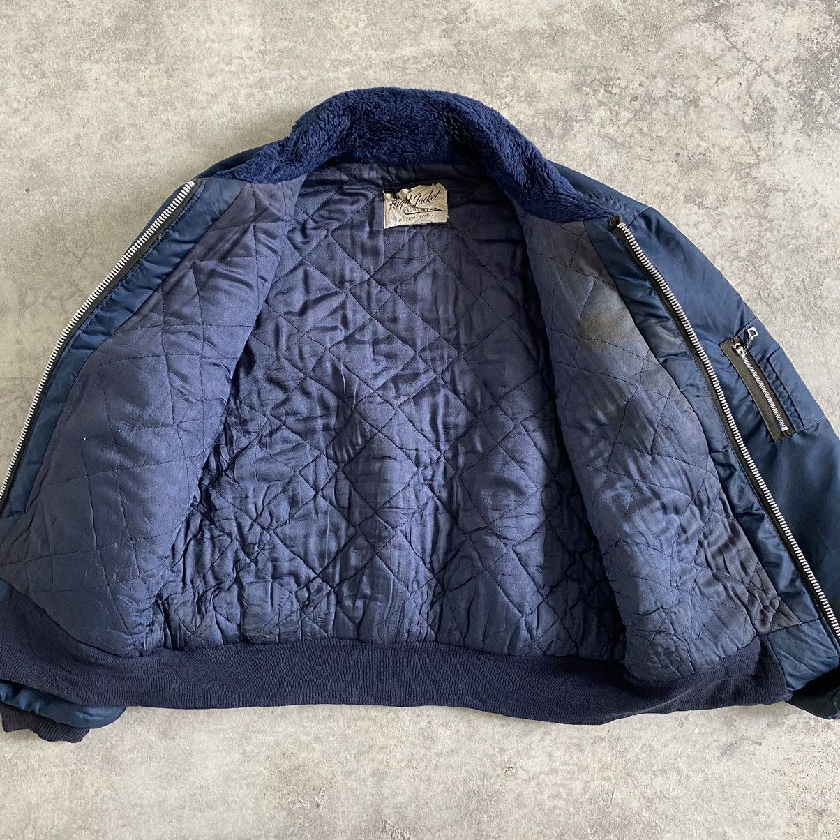 Vintage Vintage 60’s Sherpa Collar Flight Bomber Dirty Jacket Size US L / EU 52-54 / 3 - 15 Thumbnail