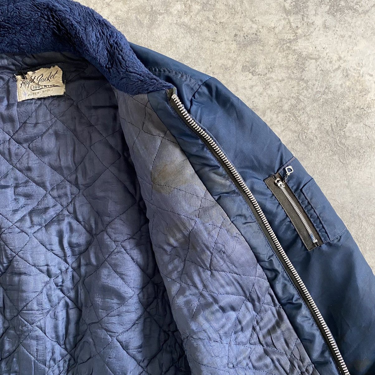 Vintage Vintage 60’s Sherpa Collar Flight Bomber Dirty Jacket Size US L / EU 52-54 / 3 - 16 Thumbnail