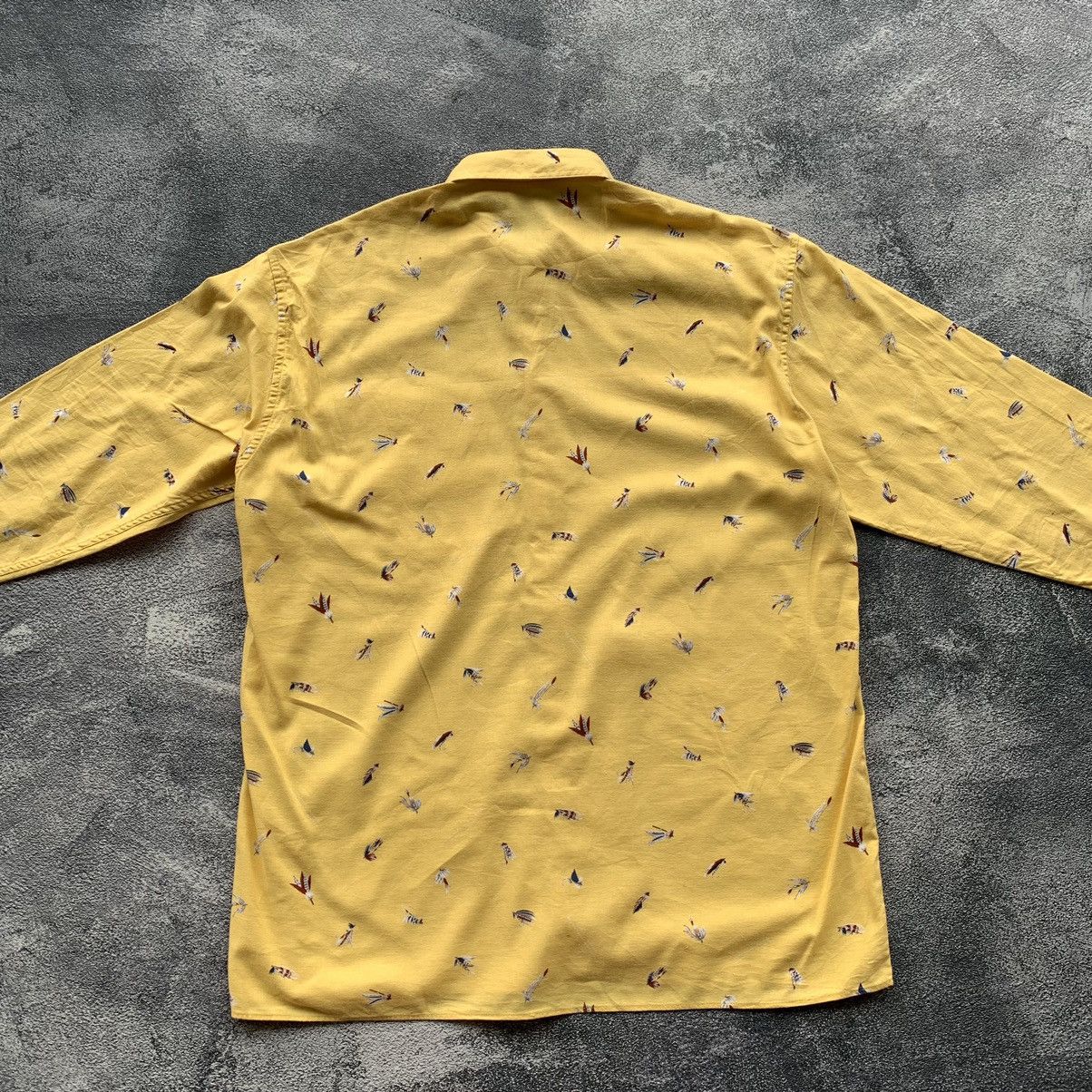 Issey Miyake × Mademoiselle Non Non × Pleats Please Issey Miyake 🔥Mademoiselle Non Non Long sleeve Pattern shirt Size US L / EU 52-54 / 3 - 5 Thumbnail