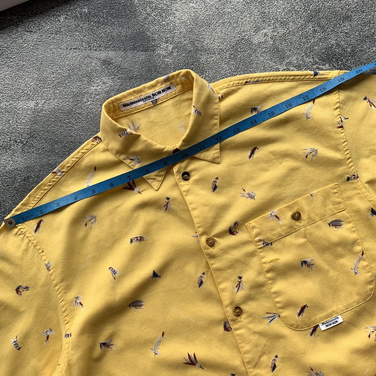 Issey Miyake × Mademoiselle Non Non × Pleats Please Issey Miyake 🔥Mademoiselle Non Non Long sleeve Pattern shirt Size US L / EU 52-54 / 3 - 10 Thumbnail