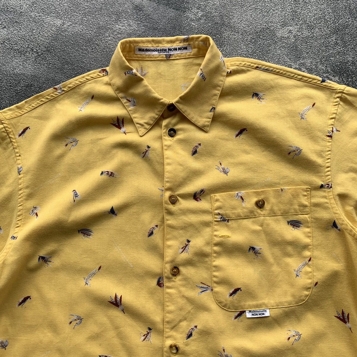 Issey Miyake × Mademoiselle Non Non × Pleats Please Issey Miyake 🔥Mademoiselle Non Non Long sleeve Pattern shirt Size US L / EU 52-54 / 3 - 2 Thumbnail