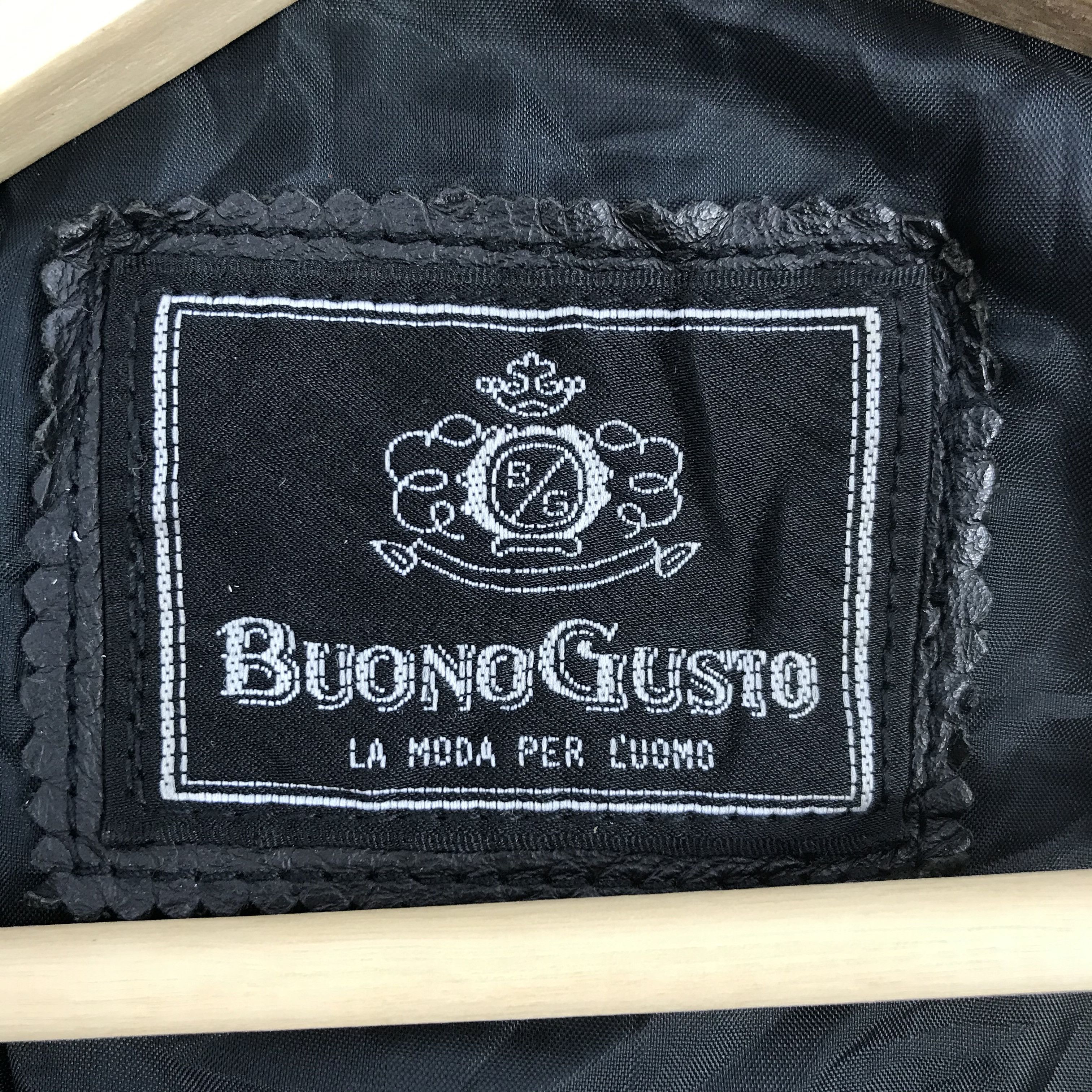 Japanese Brand Buono Gusto Jacket Leather Jacket Zipper Jacket FOC50311 Size US L / EU 52-54 / 3 - 6 Thumbnail