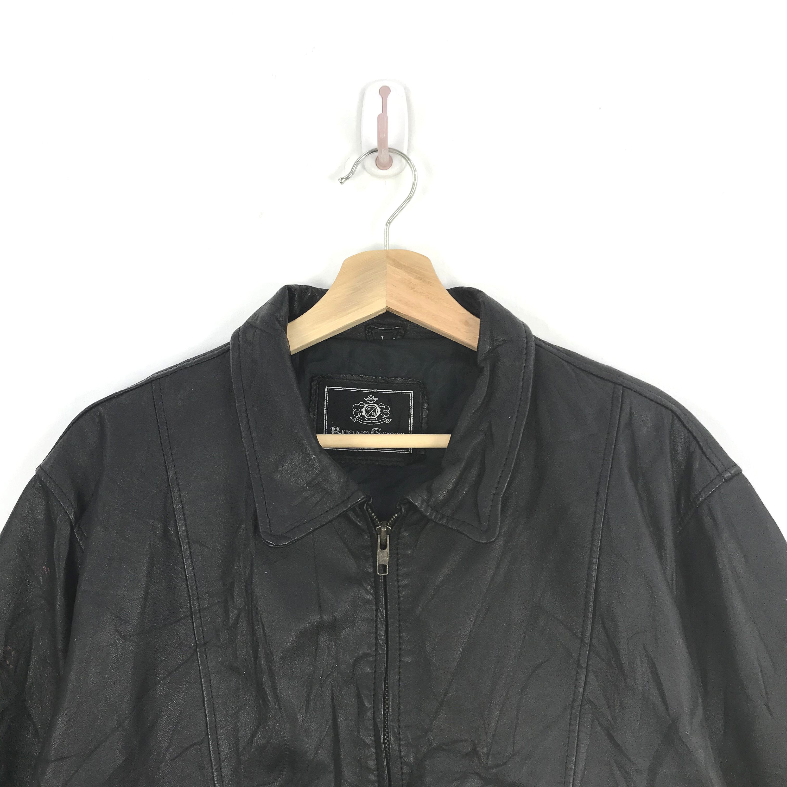 Japanese Brand Buono Gusto Jacket Leather Jacket Zipper Jacket FOC50311 Size US L / EU 52-54 / 3 - 3 Thumbnail
