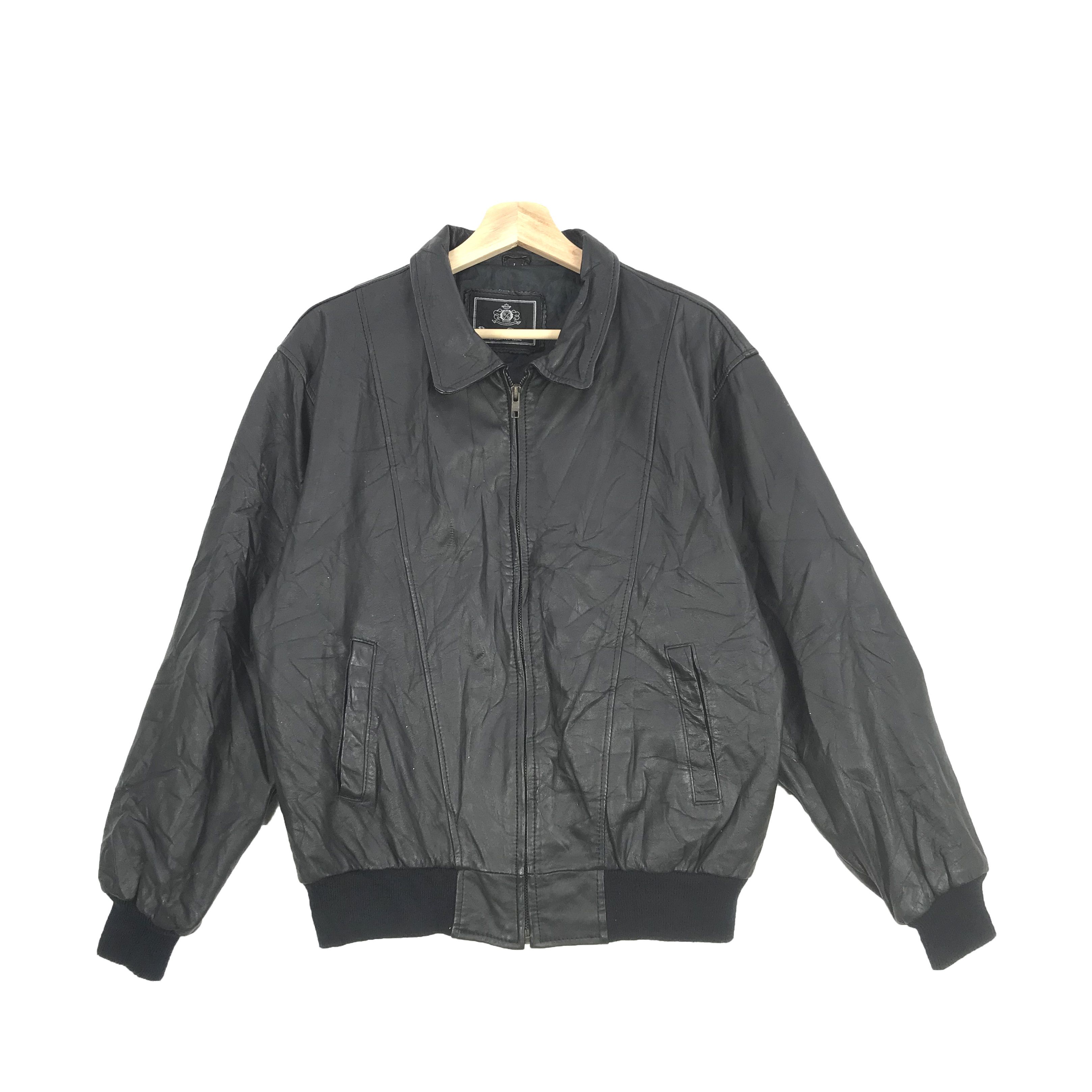 Japanese Brand Buono Gusto Jacket Leather Jacket Zipper Jacket FOC50311 Size US L / EU 52-54 / 3 - 1 Thumbnail
