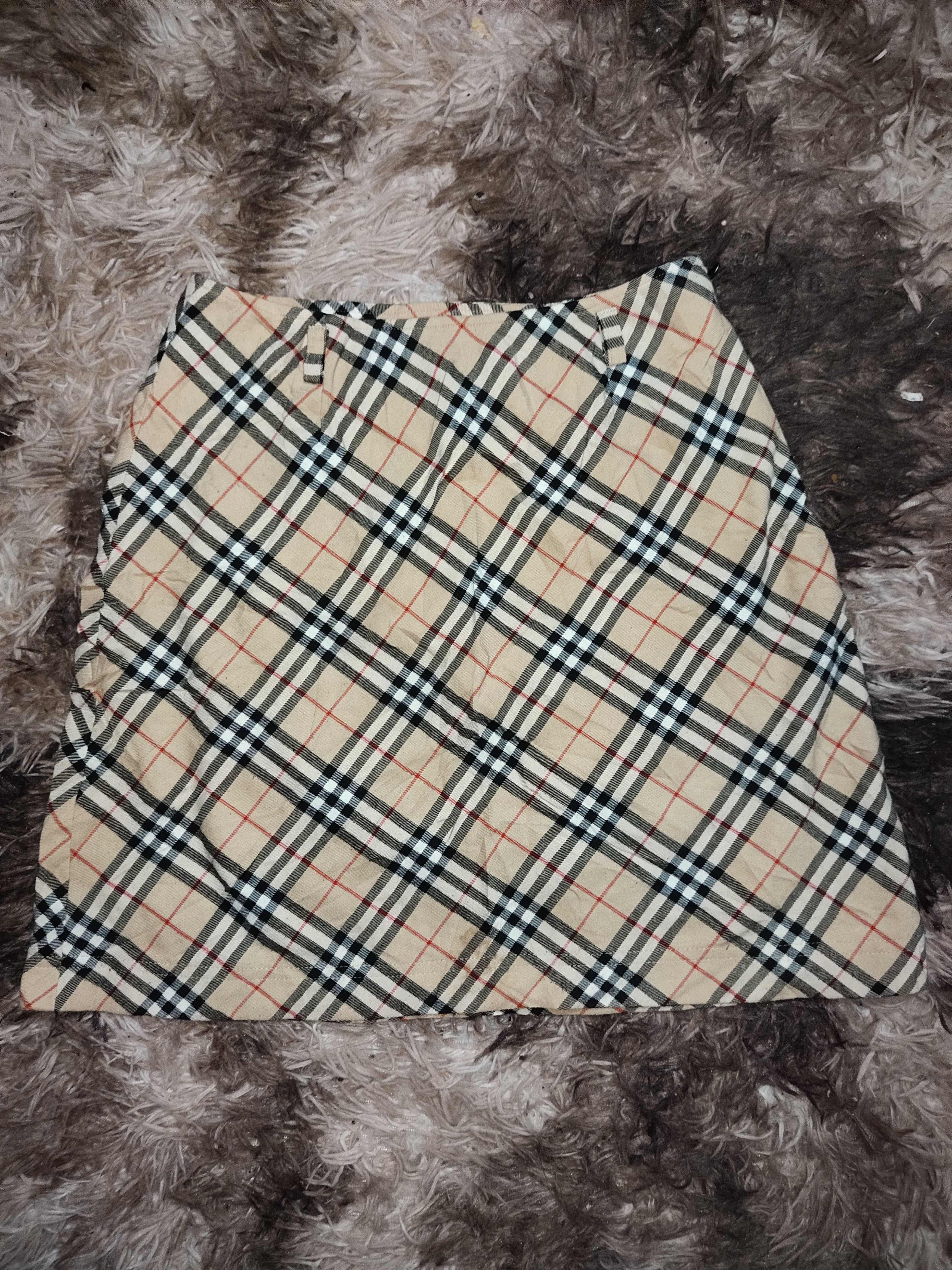 Burberry monogram nova check mini skirt