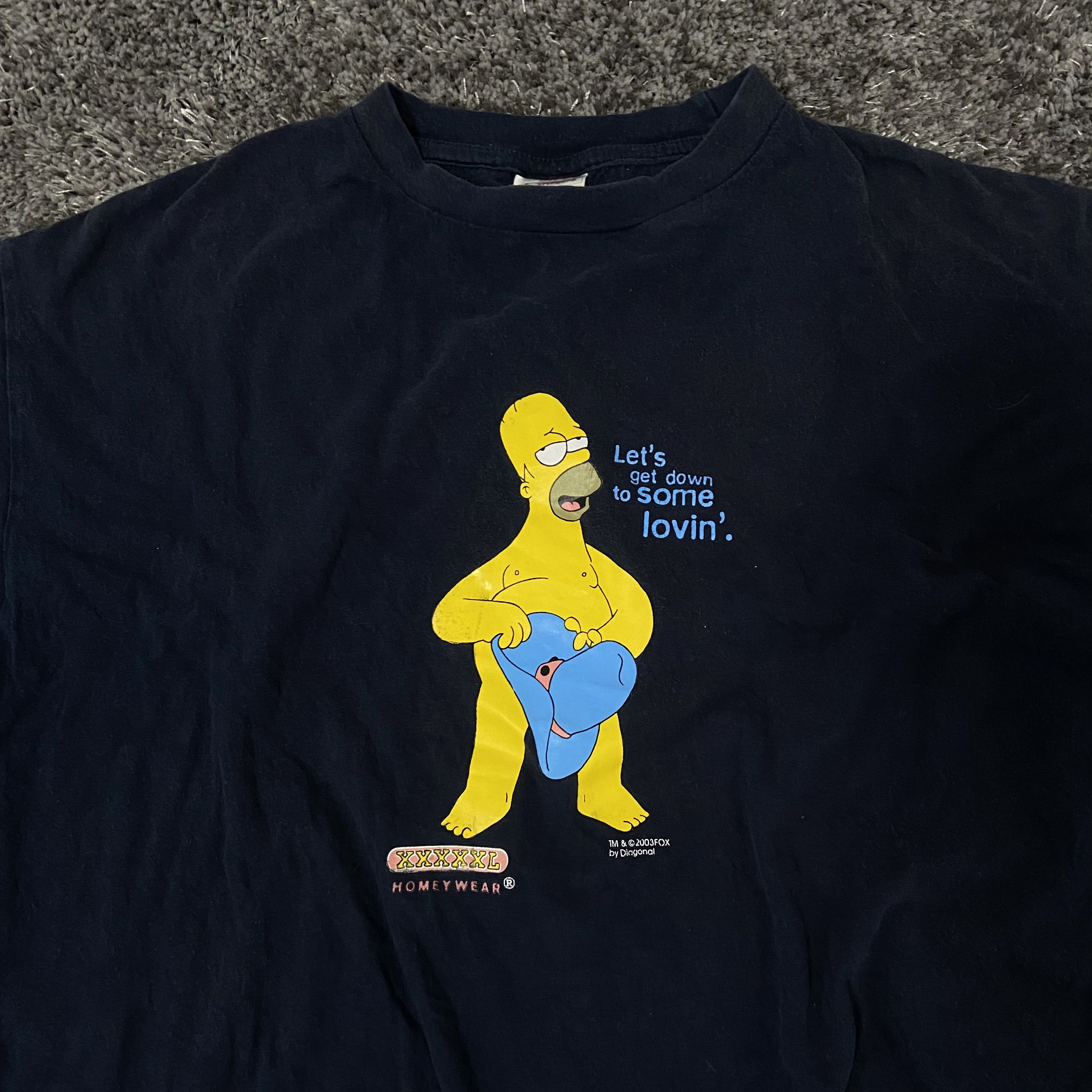 The Simpsons 2003 SEXY HOMER THE SIMPSONS RARE VINTAGE TEE - № 547 Size US XL / EU 56 / 4 - 2 Thumbnail