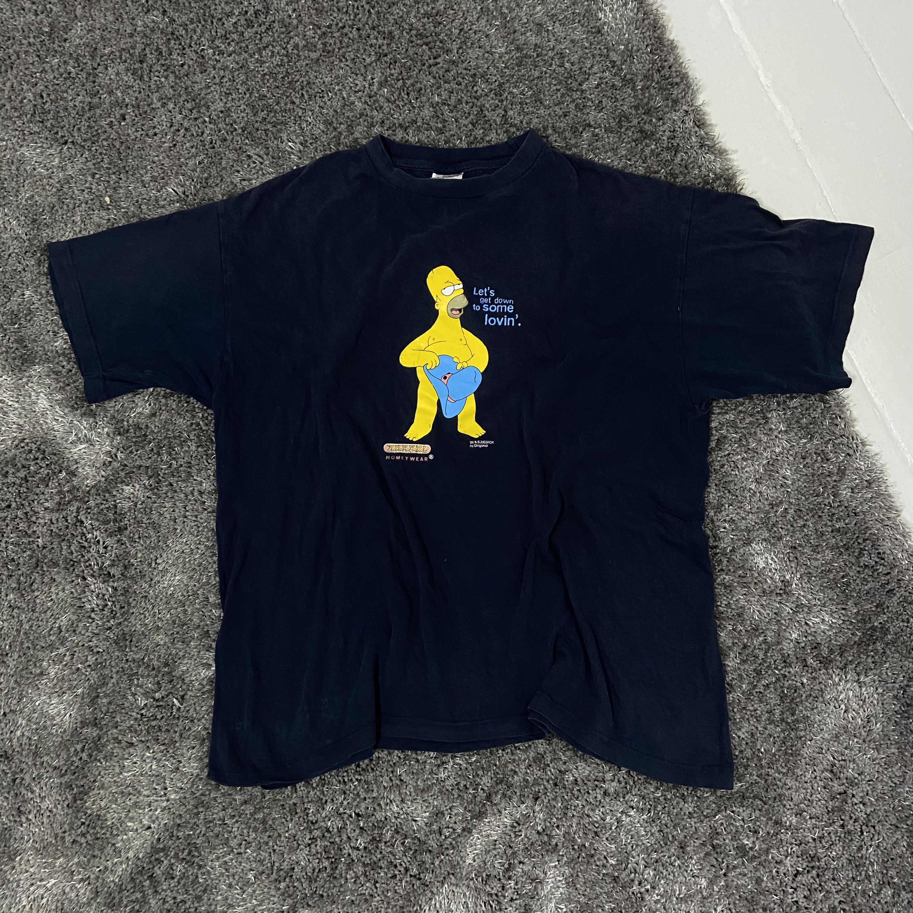 The Simpsons 2003 SEXY HOMER THE SIMPSONS RARE VINTAGE TEE - № 547 Size US XL / EU 56 / 4 - 1 Thumbnail